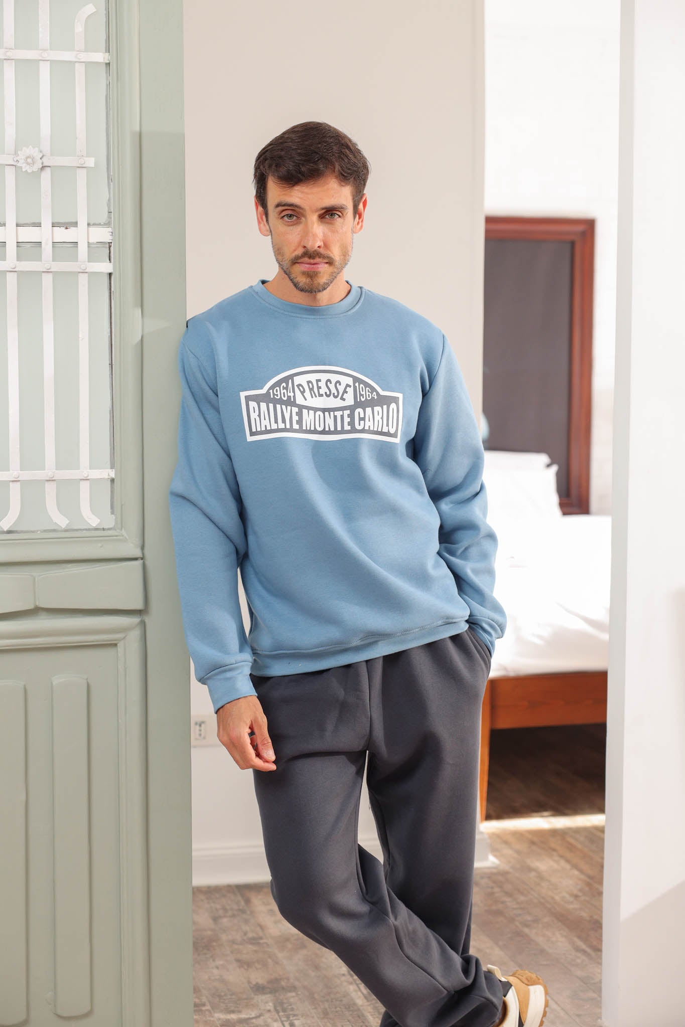 بيجاما ميلتون مطبوع 1964بنطلون ساده بكود