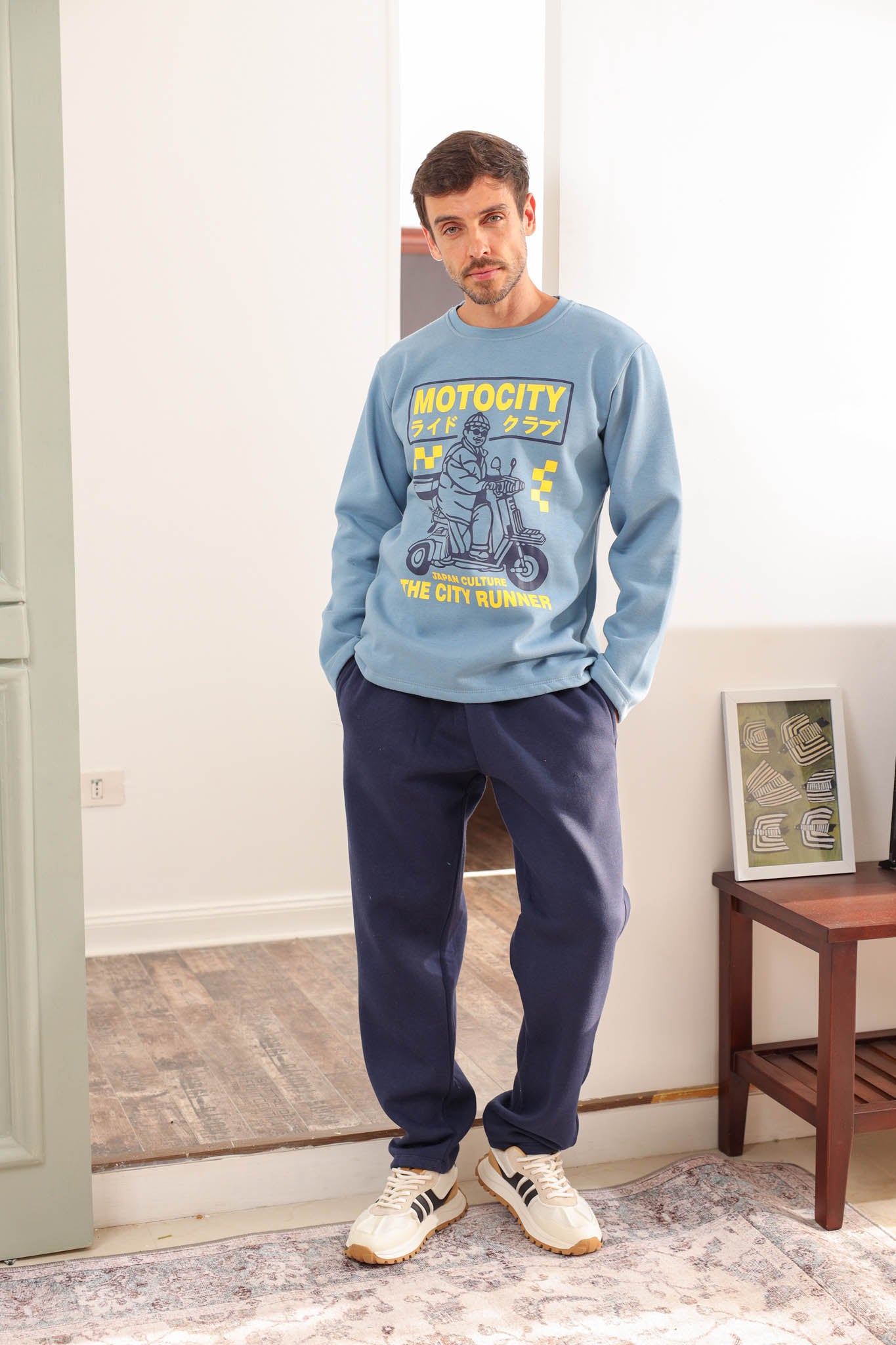 بيجاما ميلتون motocity بنطلون ساده