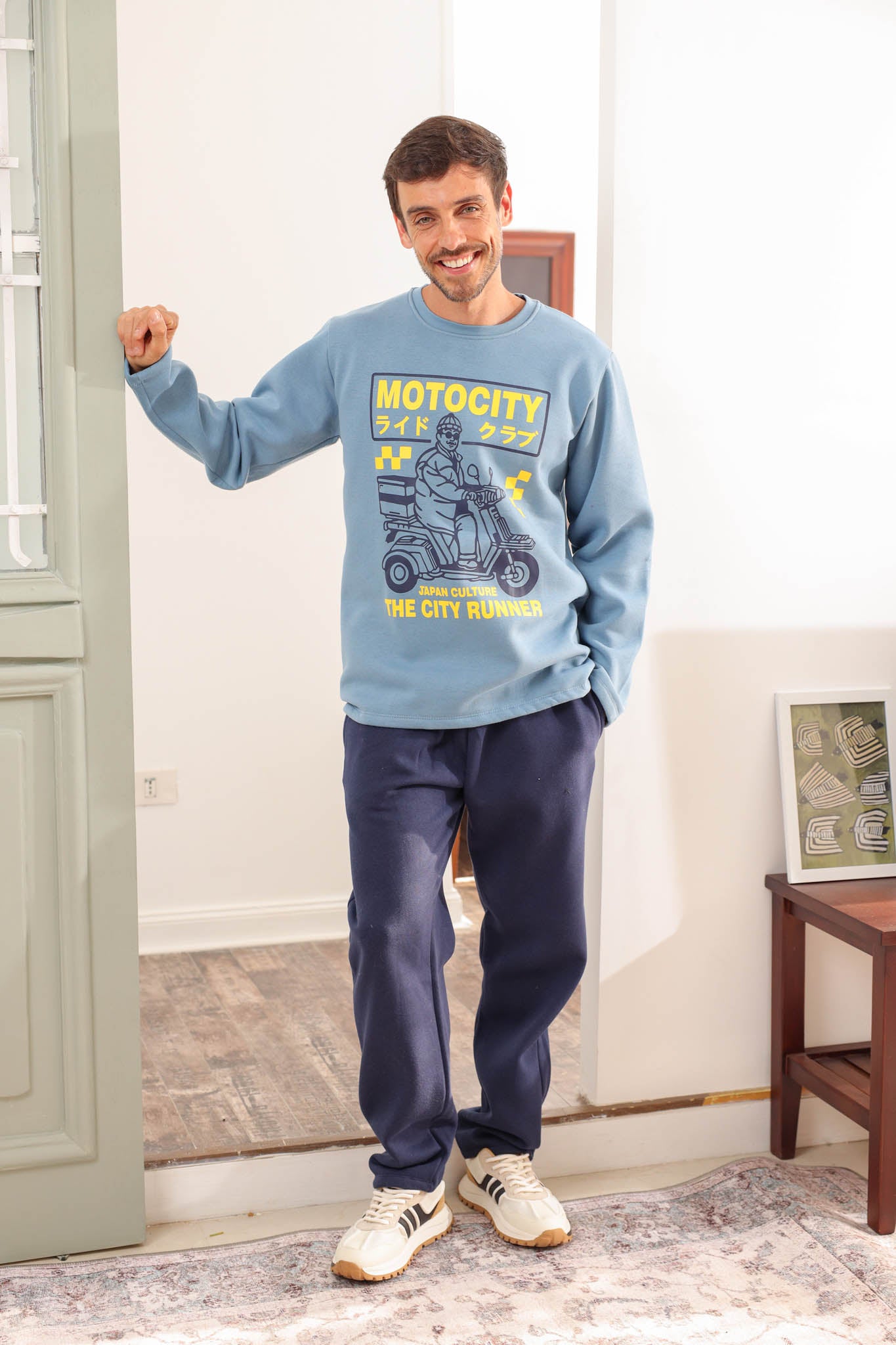 بيجاما ميلتون motocity بنطلون ساده