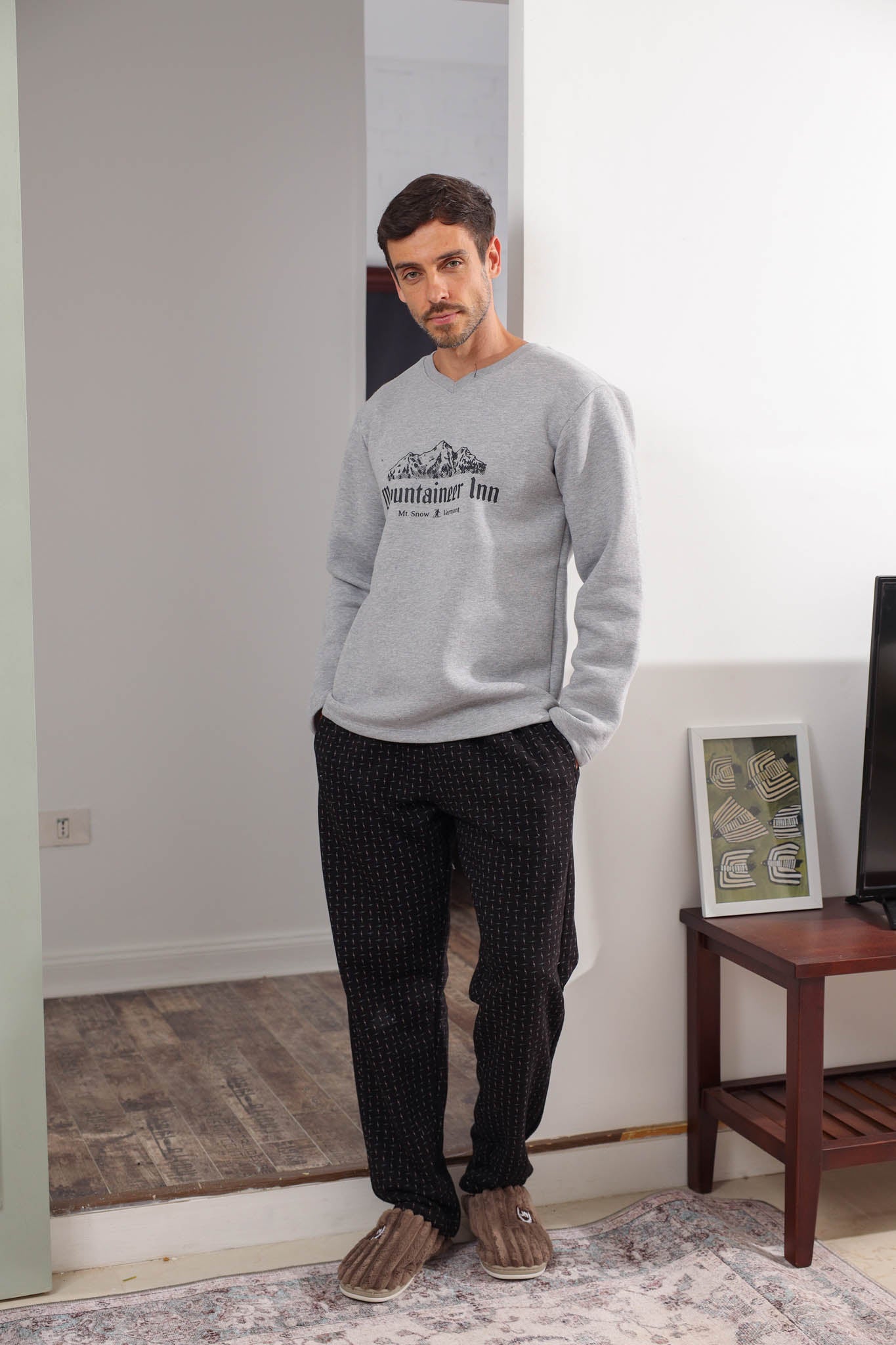 بيجاما ميلتون mountaineer بنطلون مطبوع