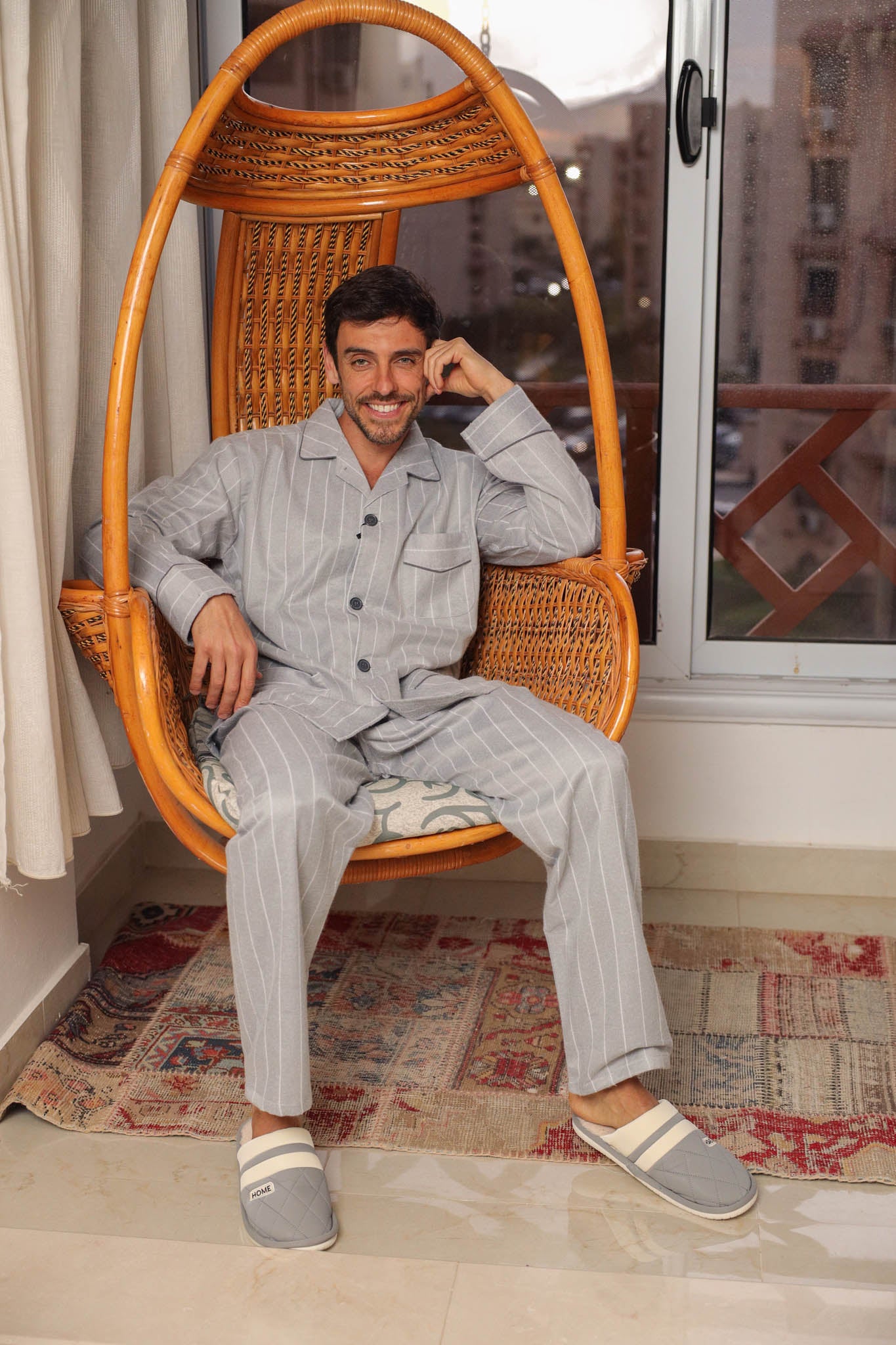 بيجاما كلاسيك كاستور خط رفيع