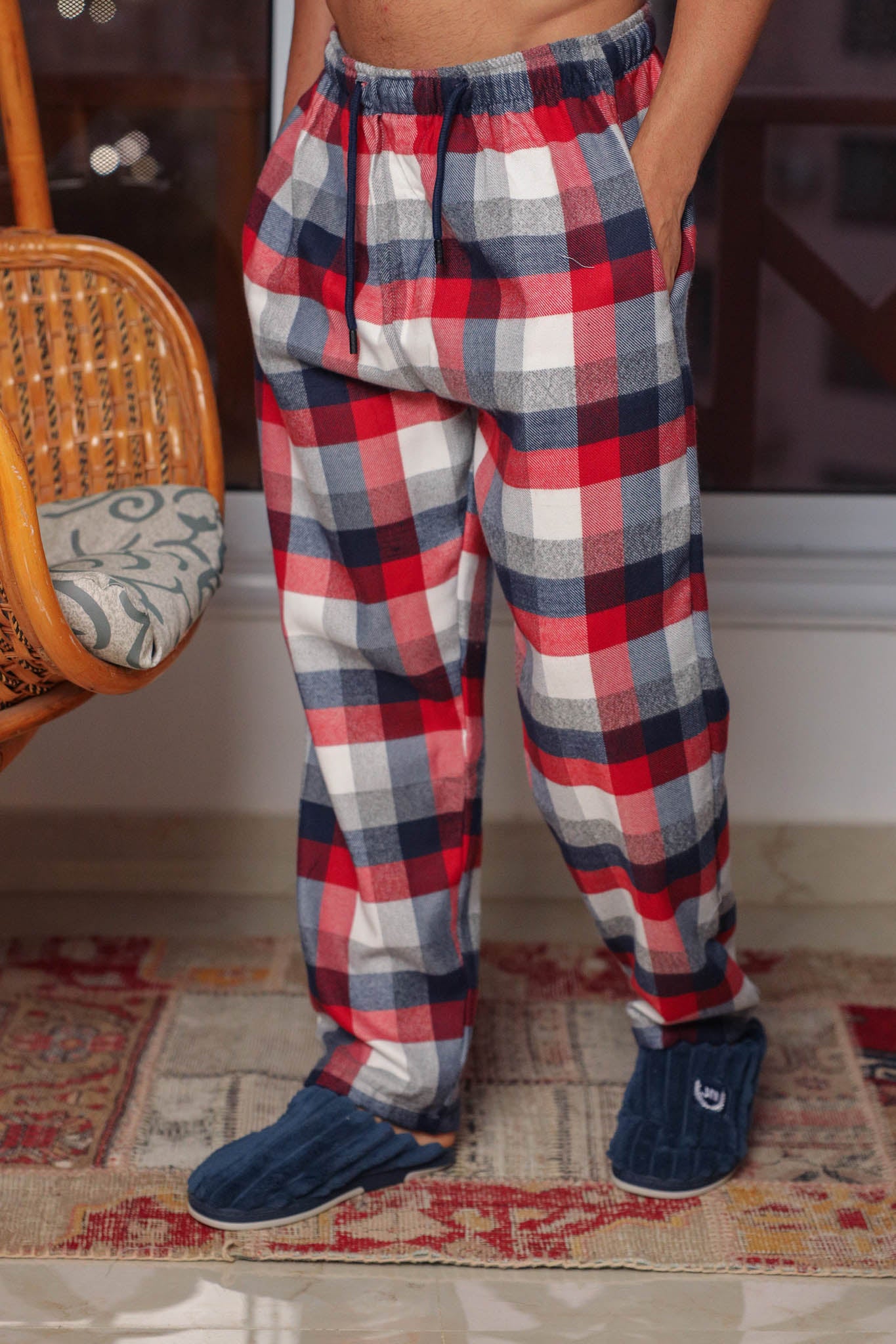 بنطلون صوف كاروهات gk