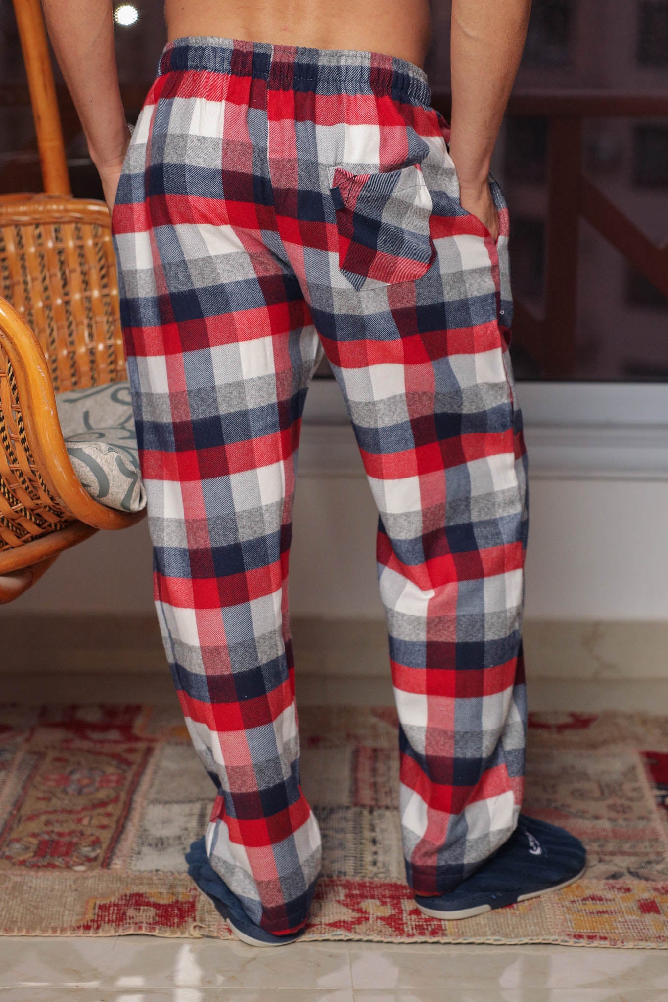 بنطلون صوف كاروهات gk