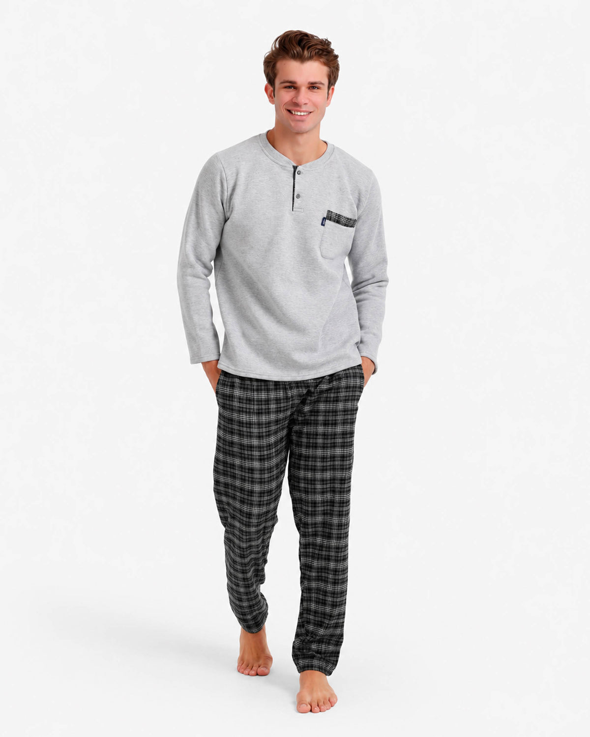 بيجاما رجالي ميلتون بنطلون كاروهات