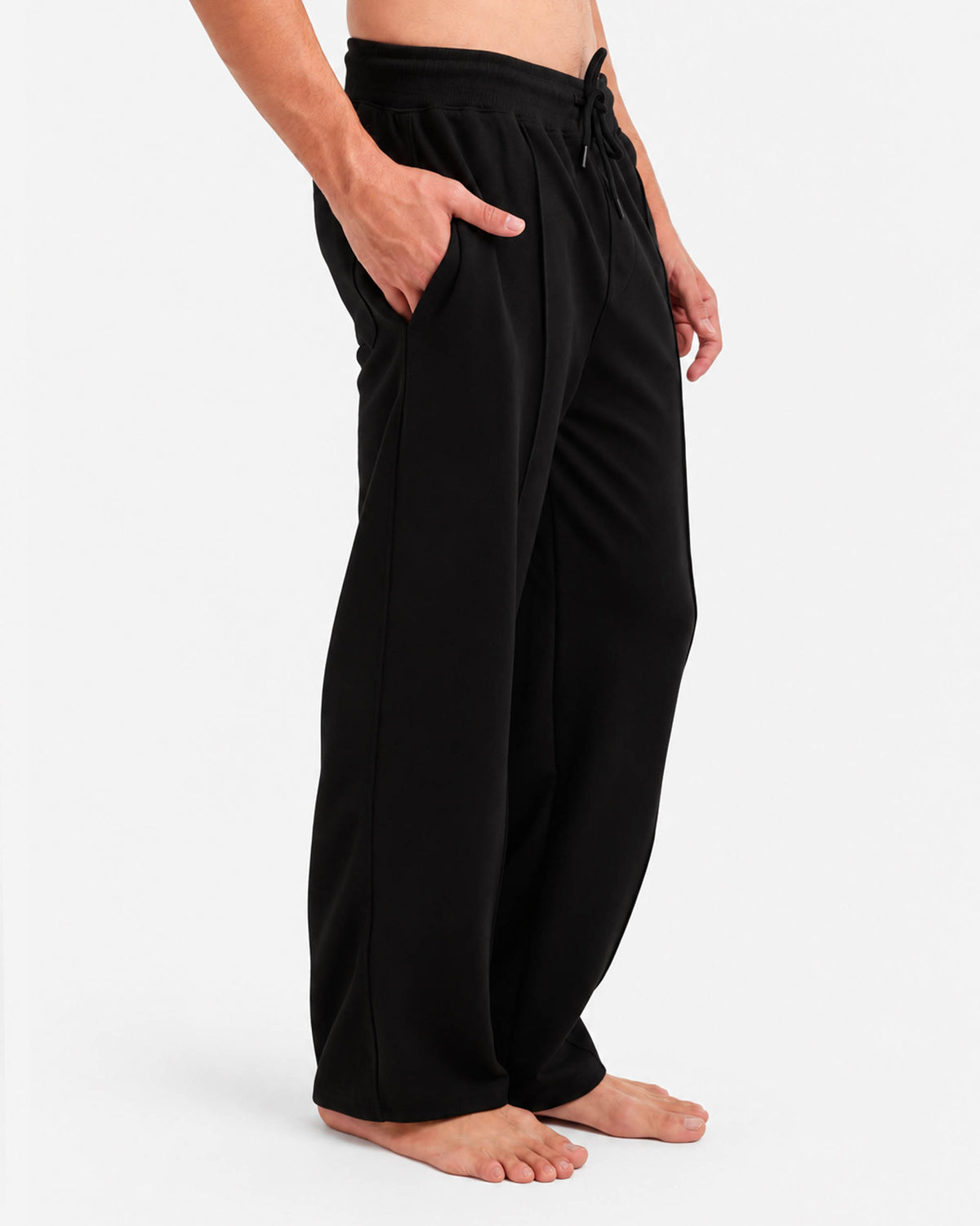 بنطلون انترلوك بنسه امامي wide leg