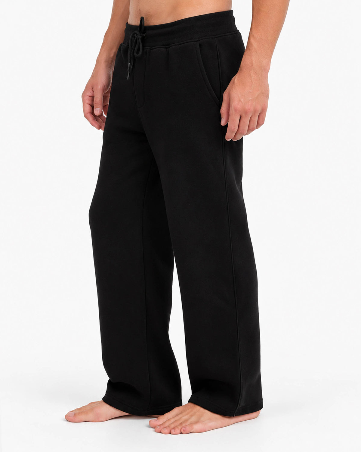 بنطلون ميلتون مبطن wide leg