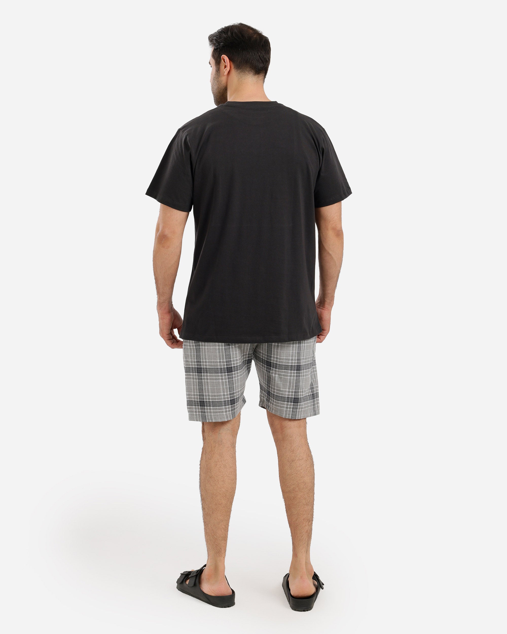 بيجاما نص كم راوند ساده شورت كاروهات