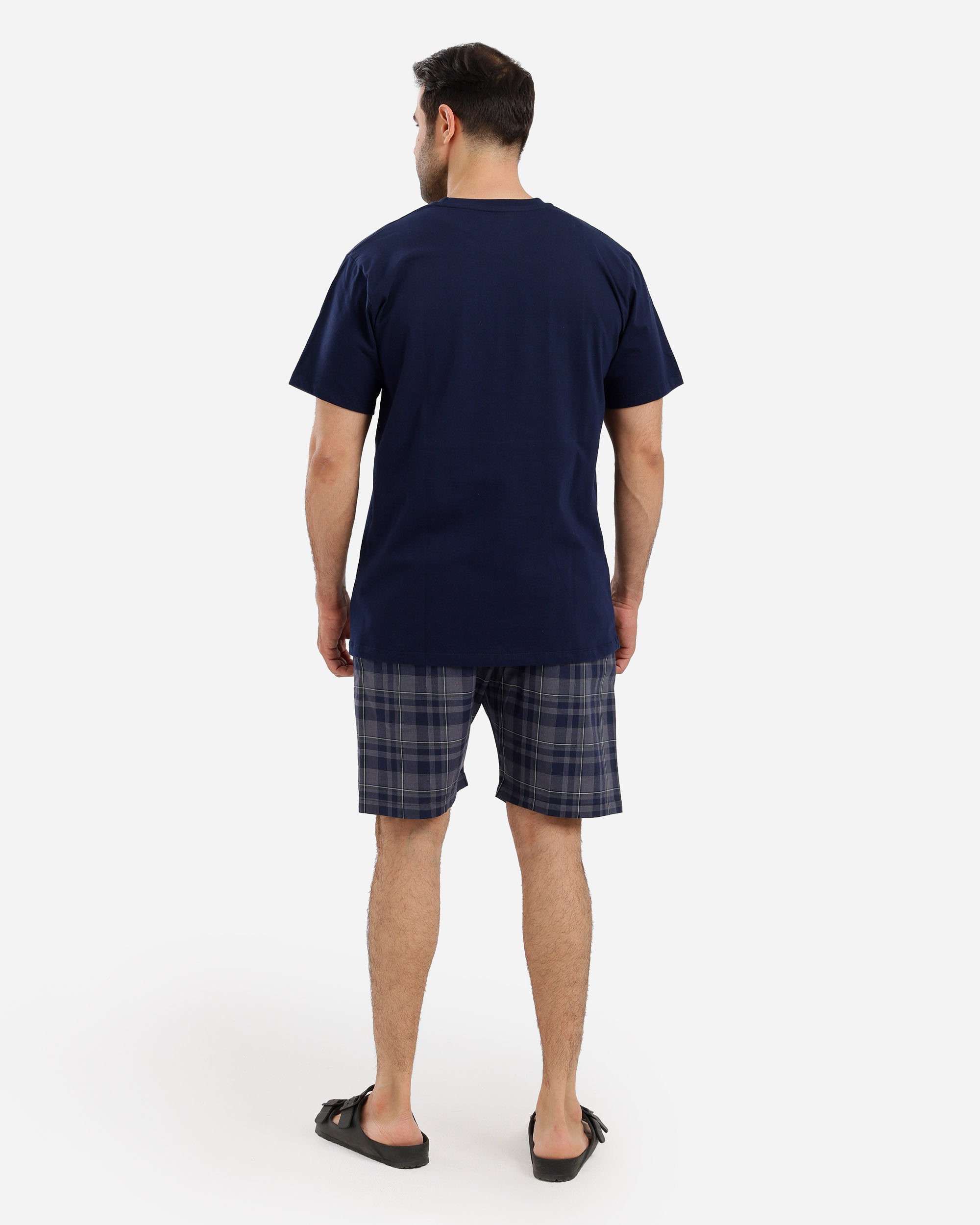 بيجاما نص كم راوند ساده شورت كاروهات