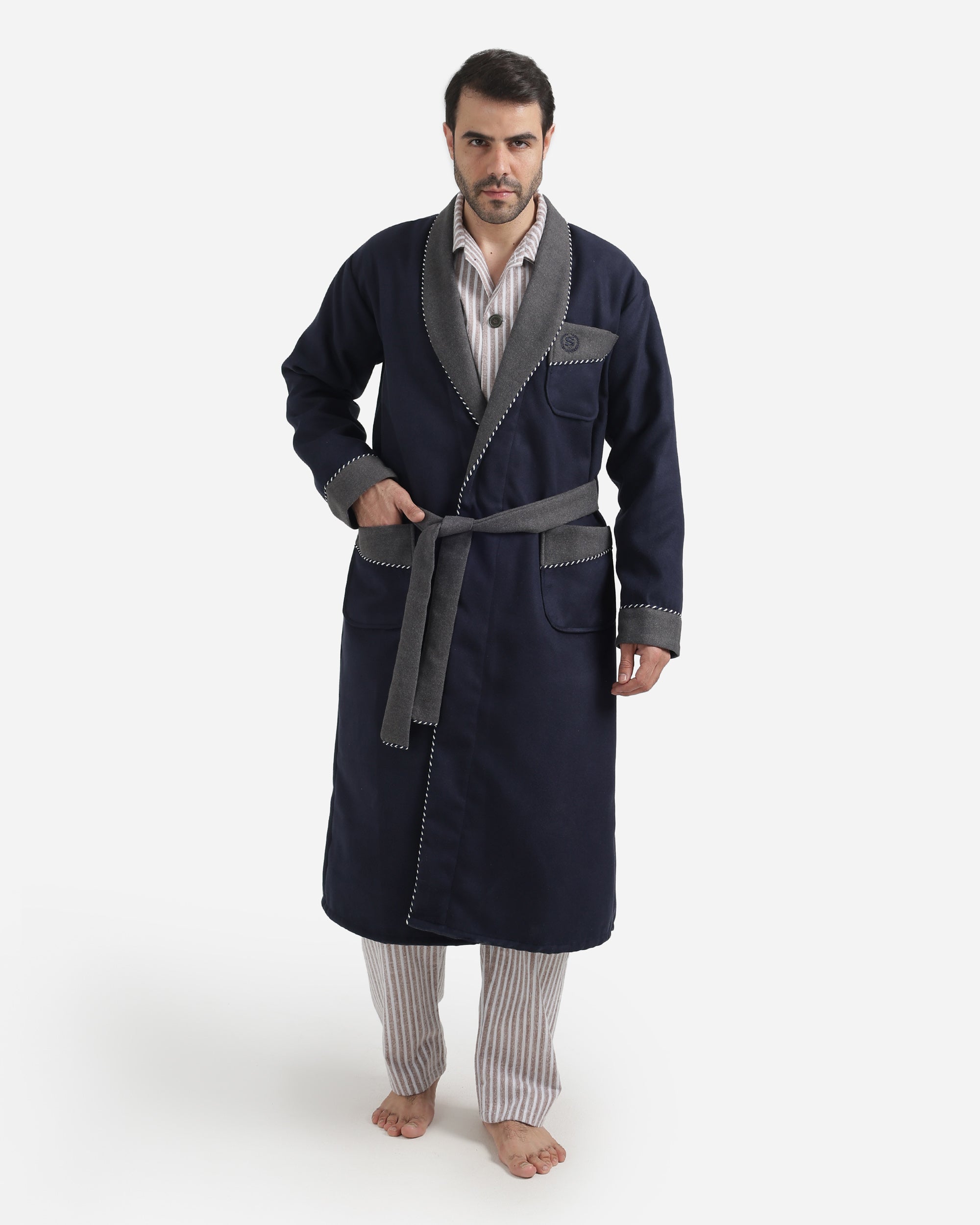 روب رجالي صوف ساده