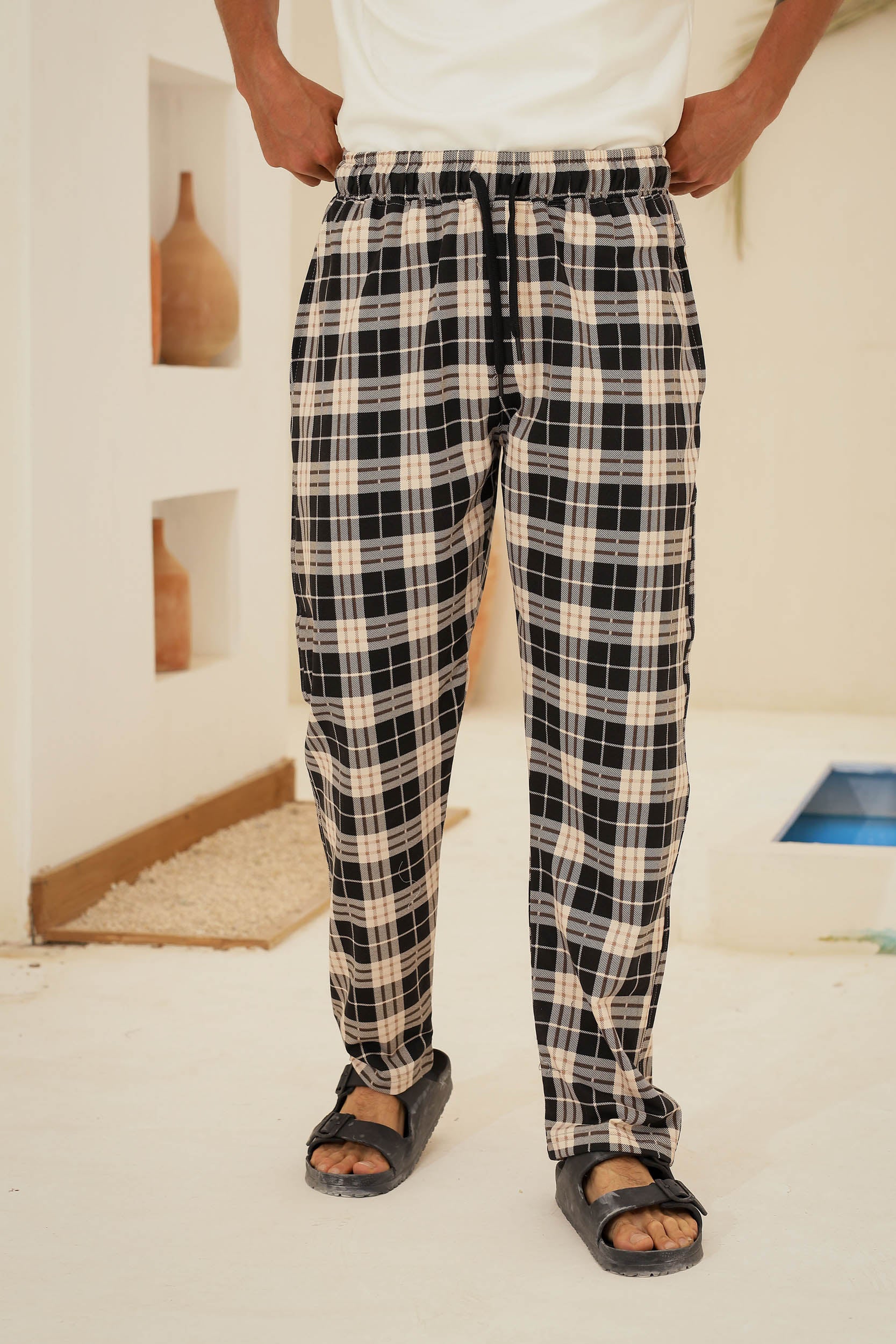 بنطلون سمر ميلتون فوطه مطبوع كاروهات
