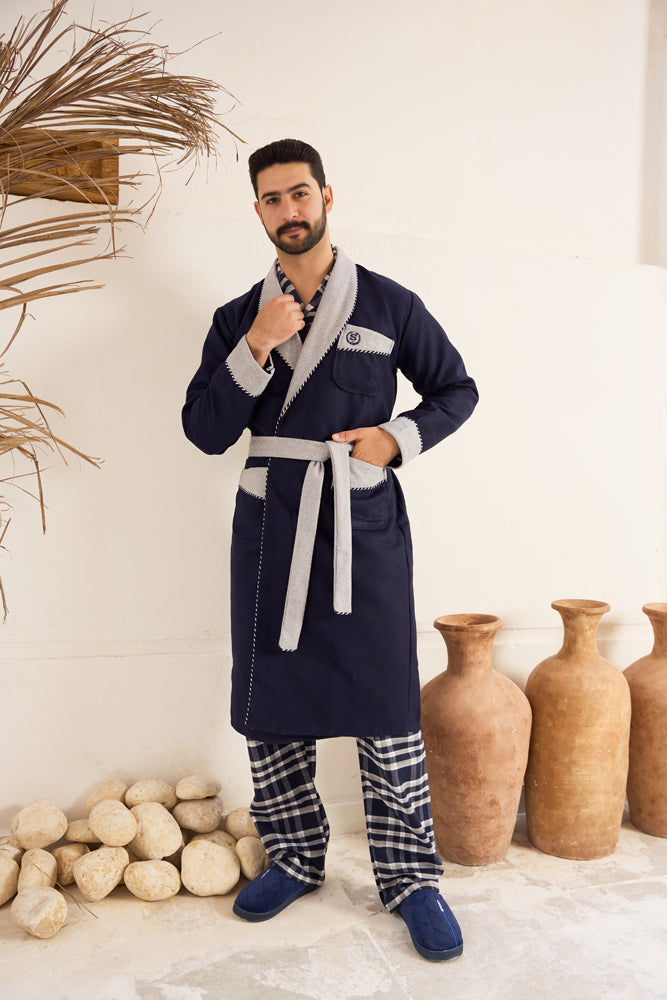 روب رجالي صوف ساده