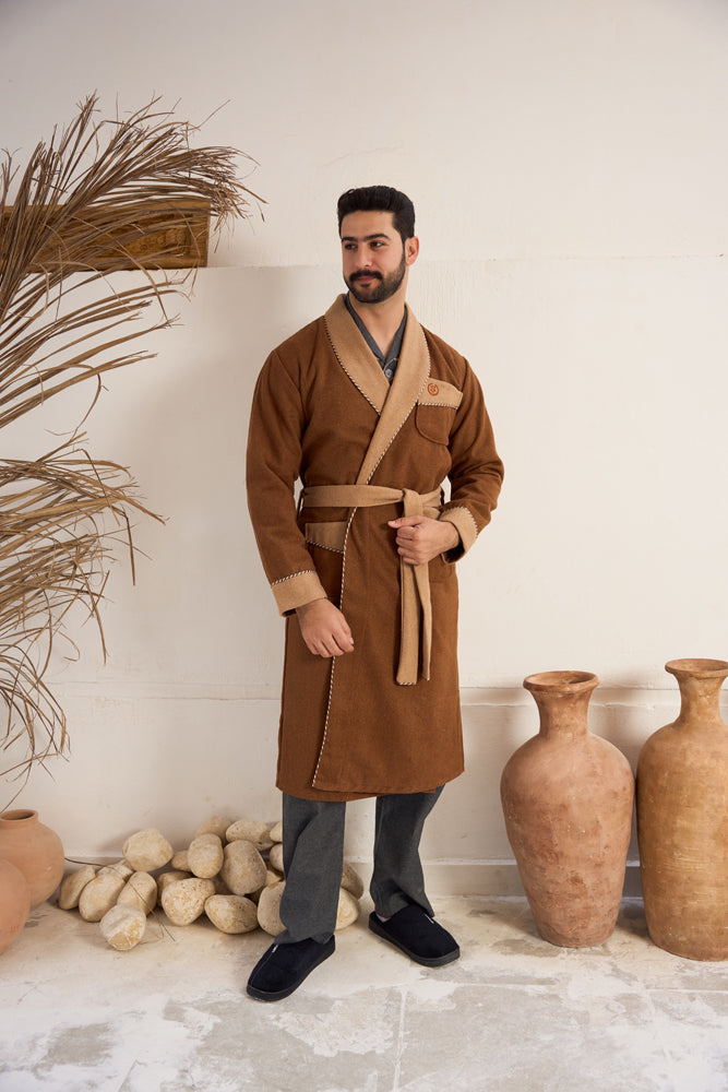 روب رجالي صوف ساده