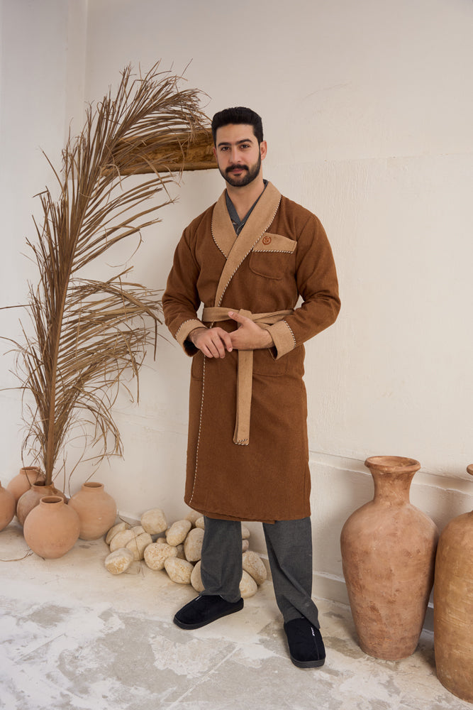 روب رجالي صوف ساده