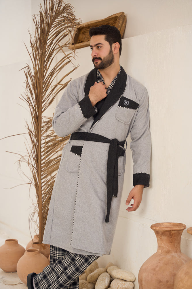 روب رجالي صوف ساده