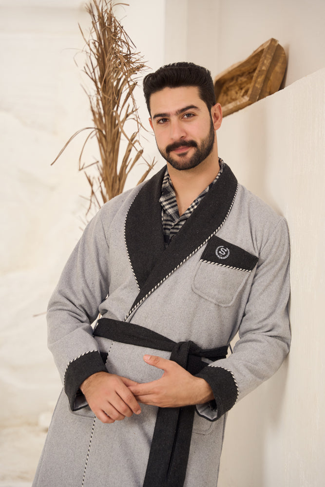 روب رجالي صوف ساده