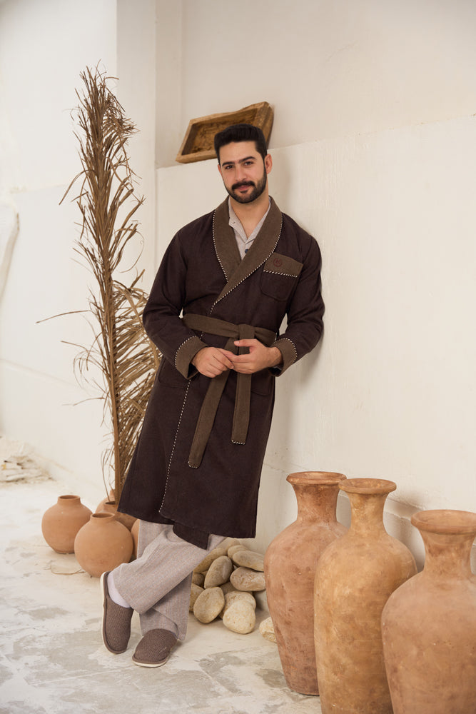 روب رجالي صوف ساده