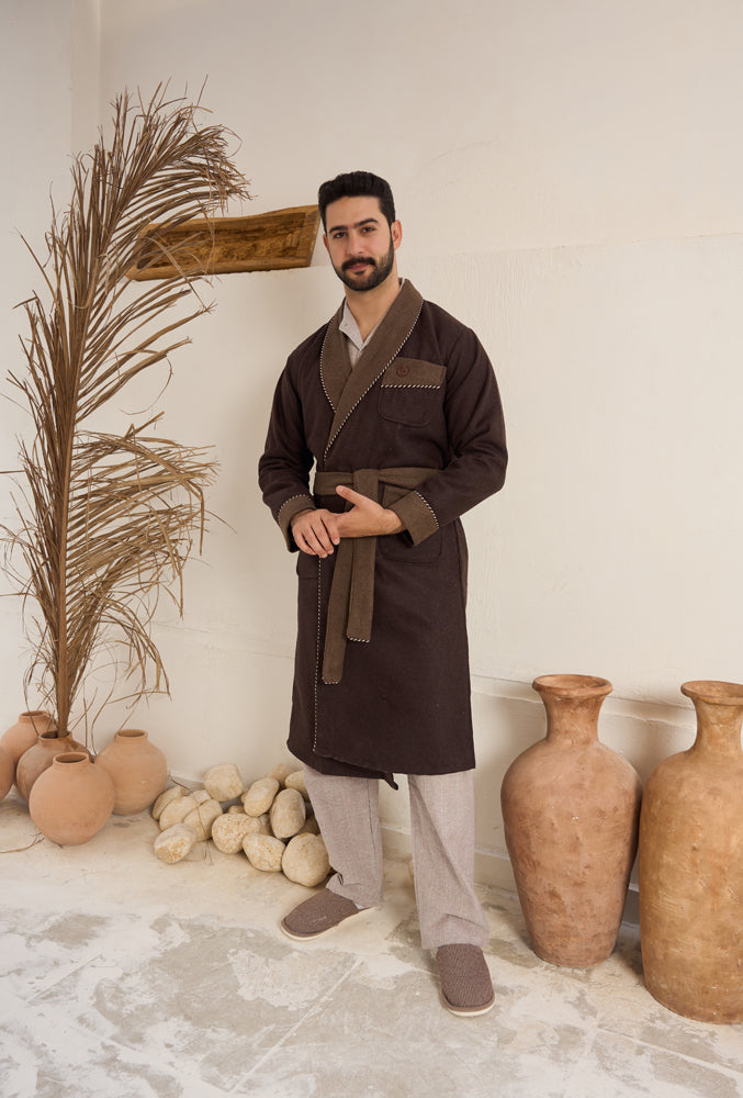 روب رجالي صوف ساده