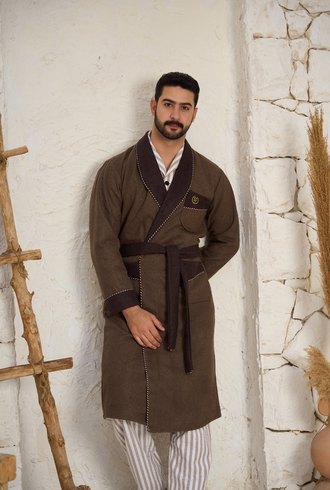 روب رجالي صوف ساده