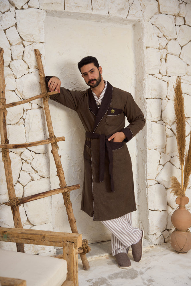 روب رجالي صوف ساده