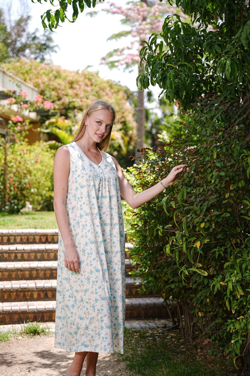 قميص كت مكسي ورده