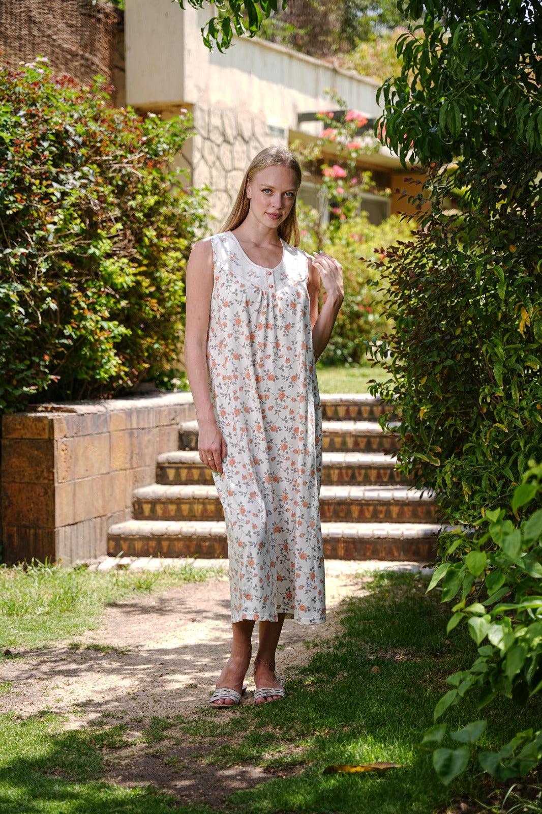 قميص كت مكسي ورده