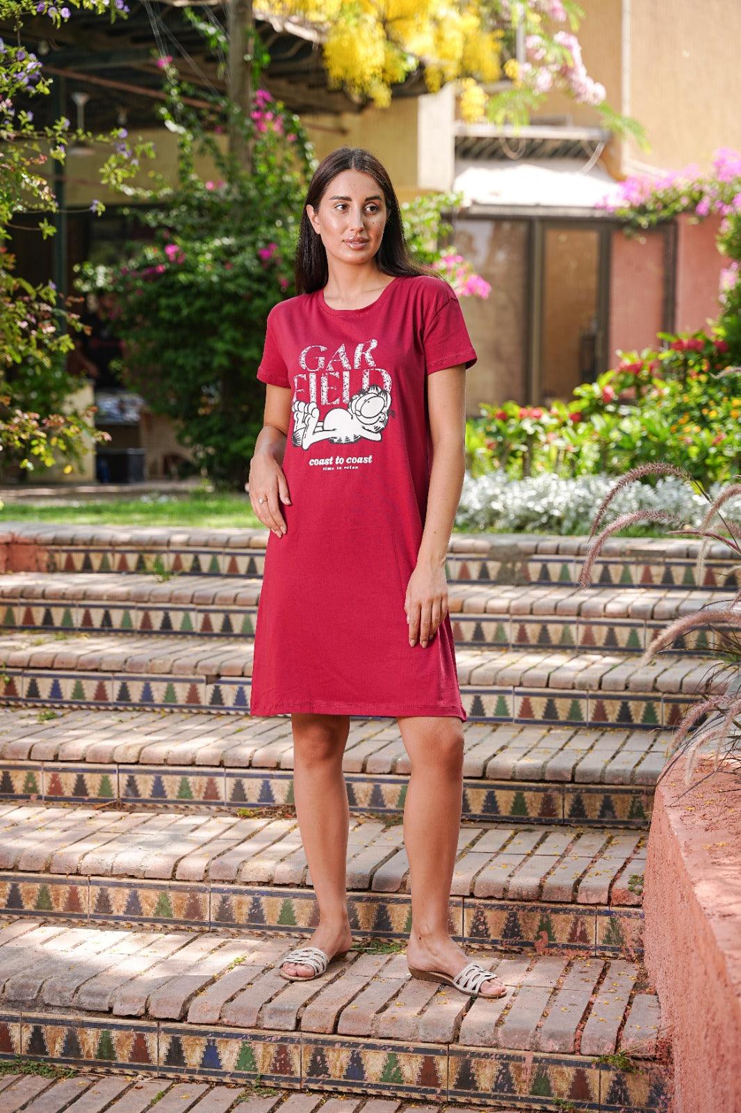 قميص نص كم قصير car