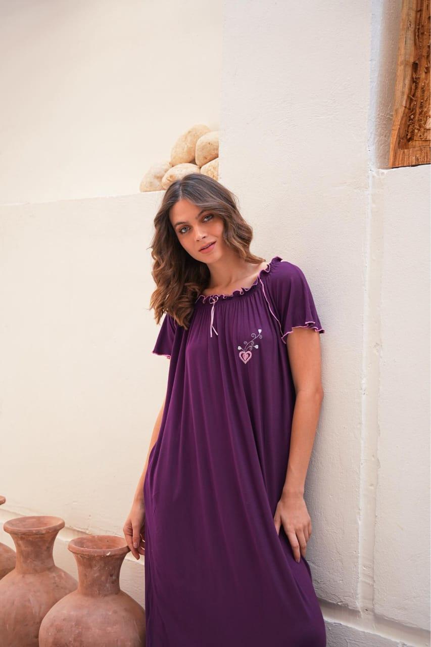 قميص نص كم فسكوز ليكرا استك مكوك