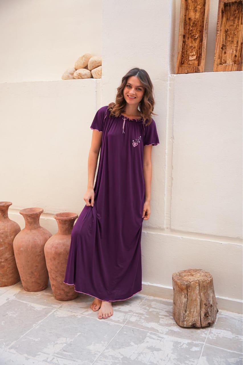 قميص نص كم فسكوز ليكرا استك مكوك