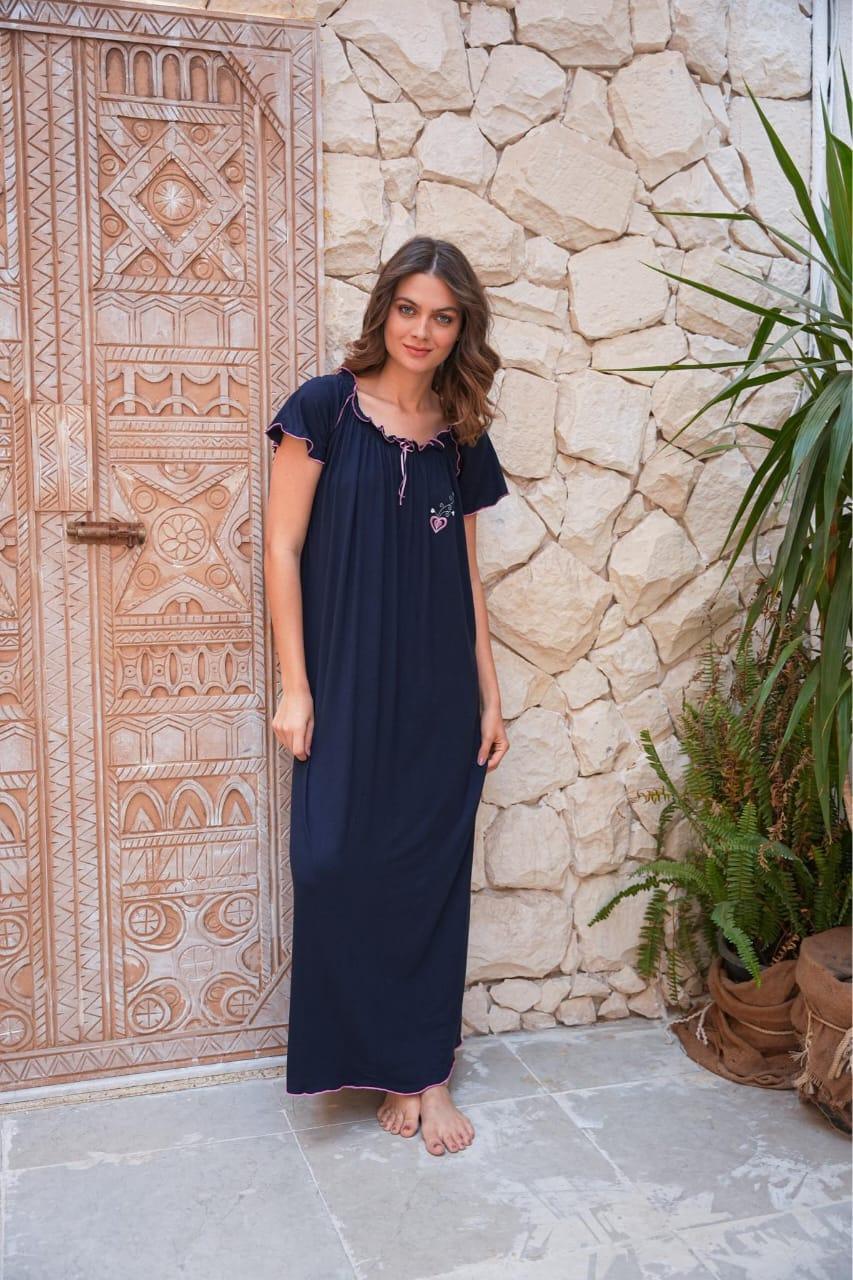 قميص نص كم فسكوز ليكرا استك مكوك