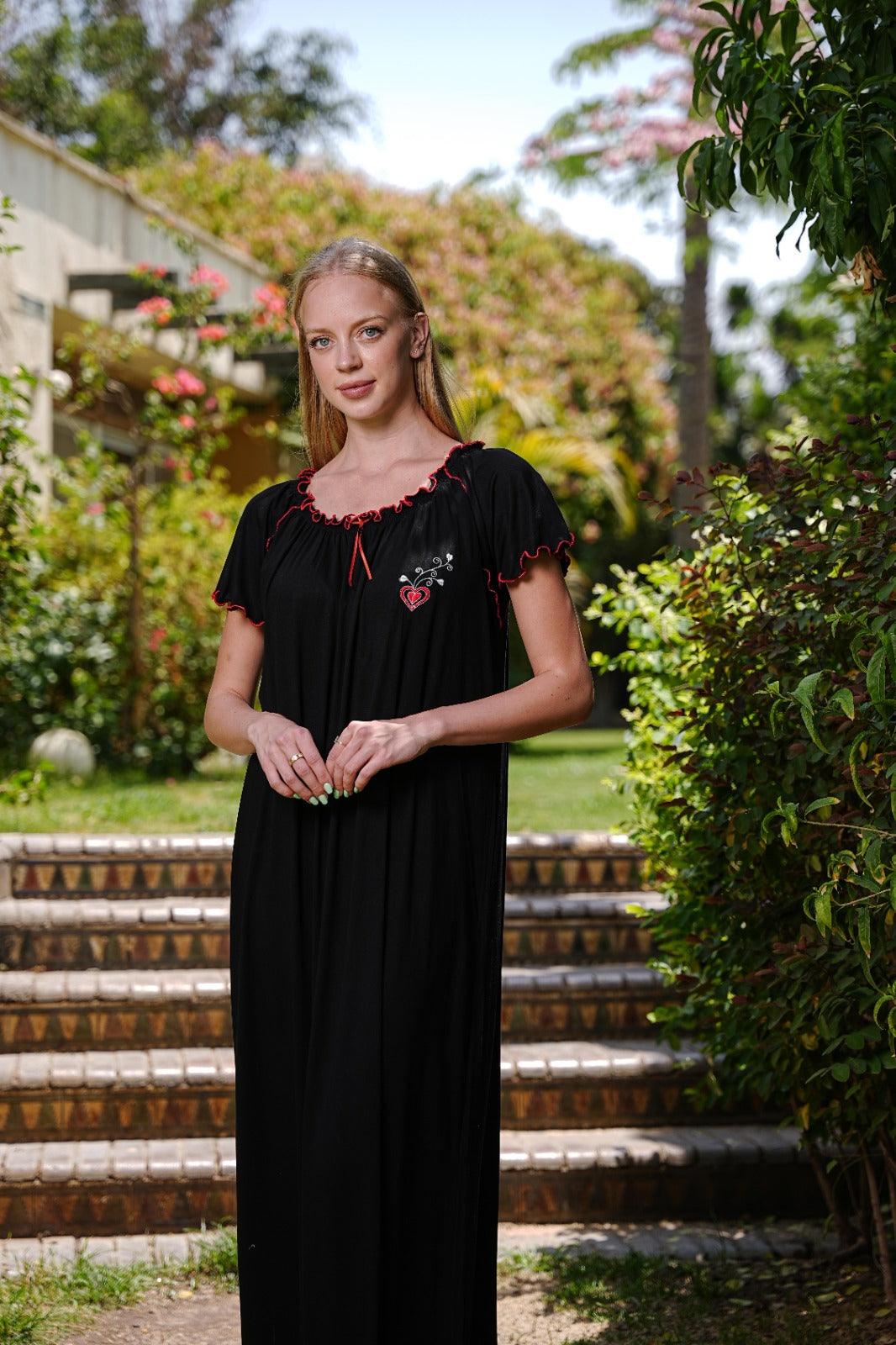 قميص نص كم فسكوز ليكرا استك مكوك