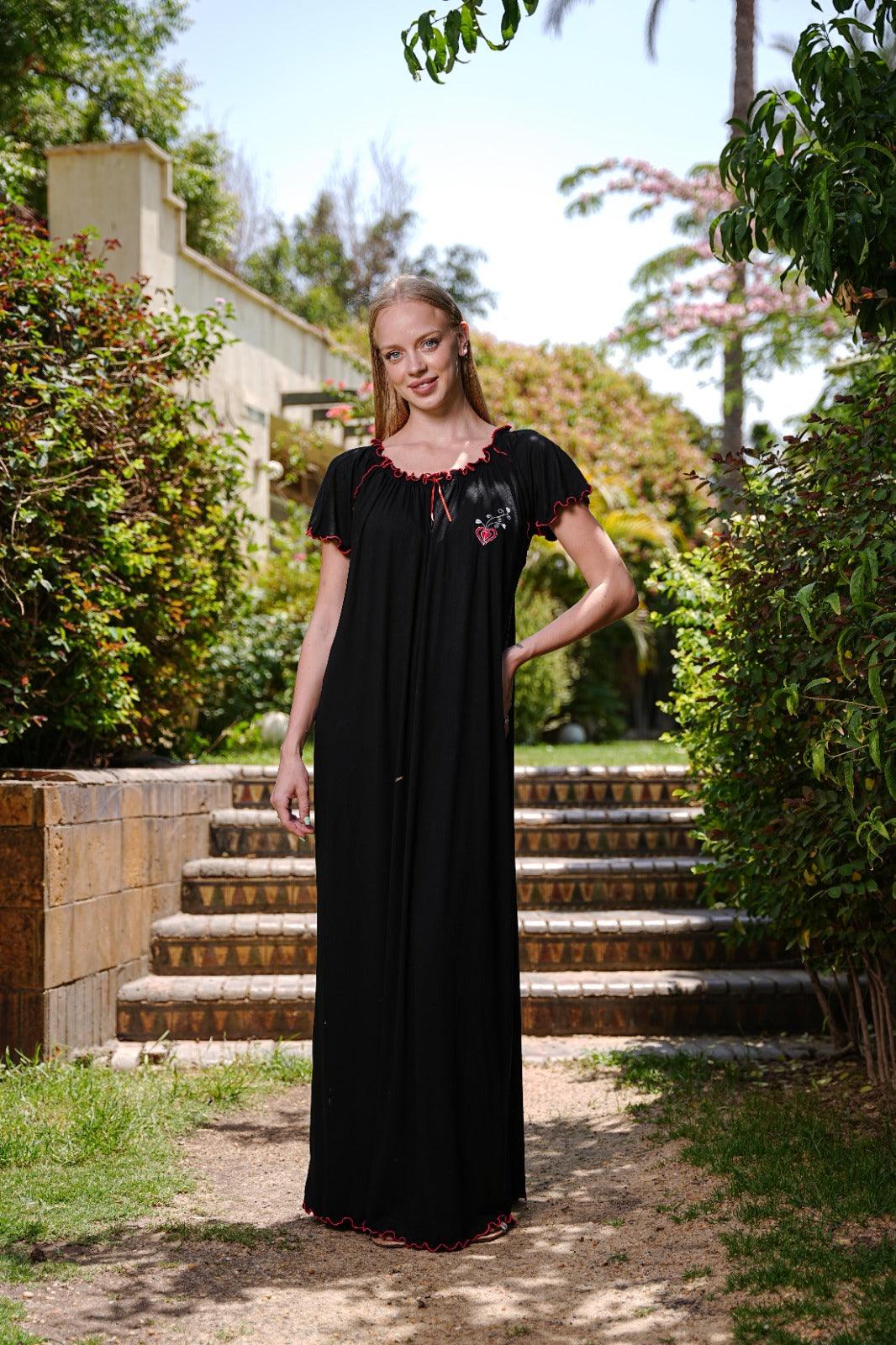 قميص نص كم فسكوز ليكرا استك مكوك