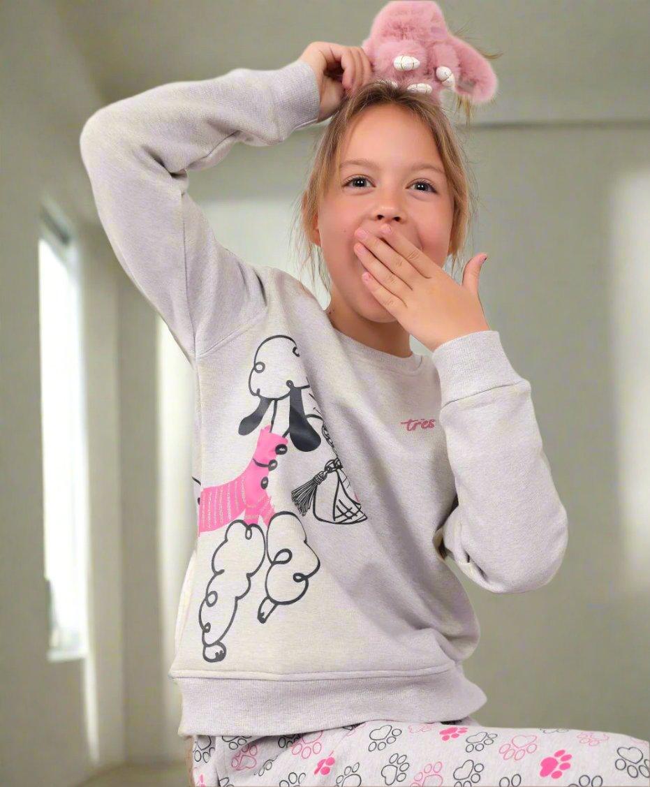 بيجاما بناتي ميلتون قطن 100% DOG