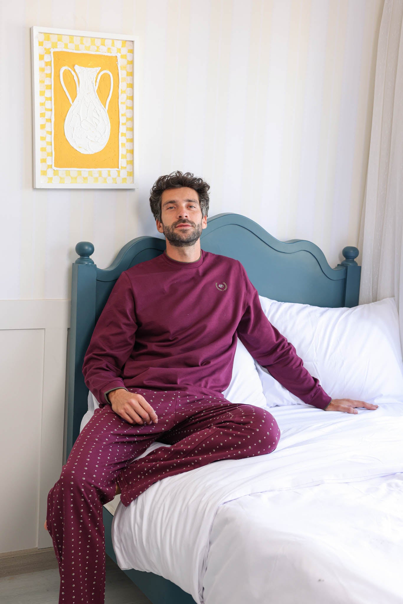 بيجاما رجالي ميلتون ساده بنطلون روتاري