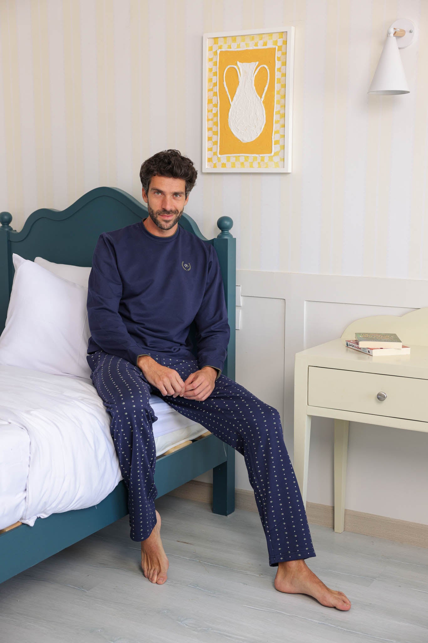 بيجاما رجالي ميلتون ساده بنطلون روتاري