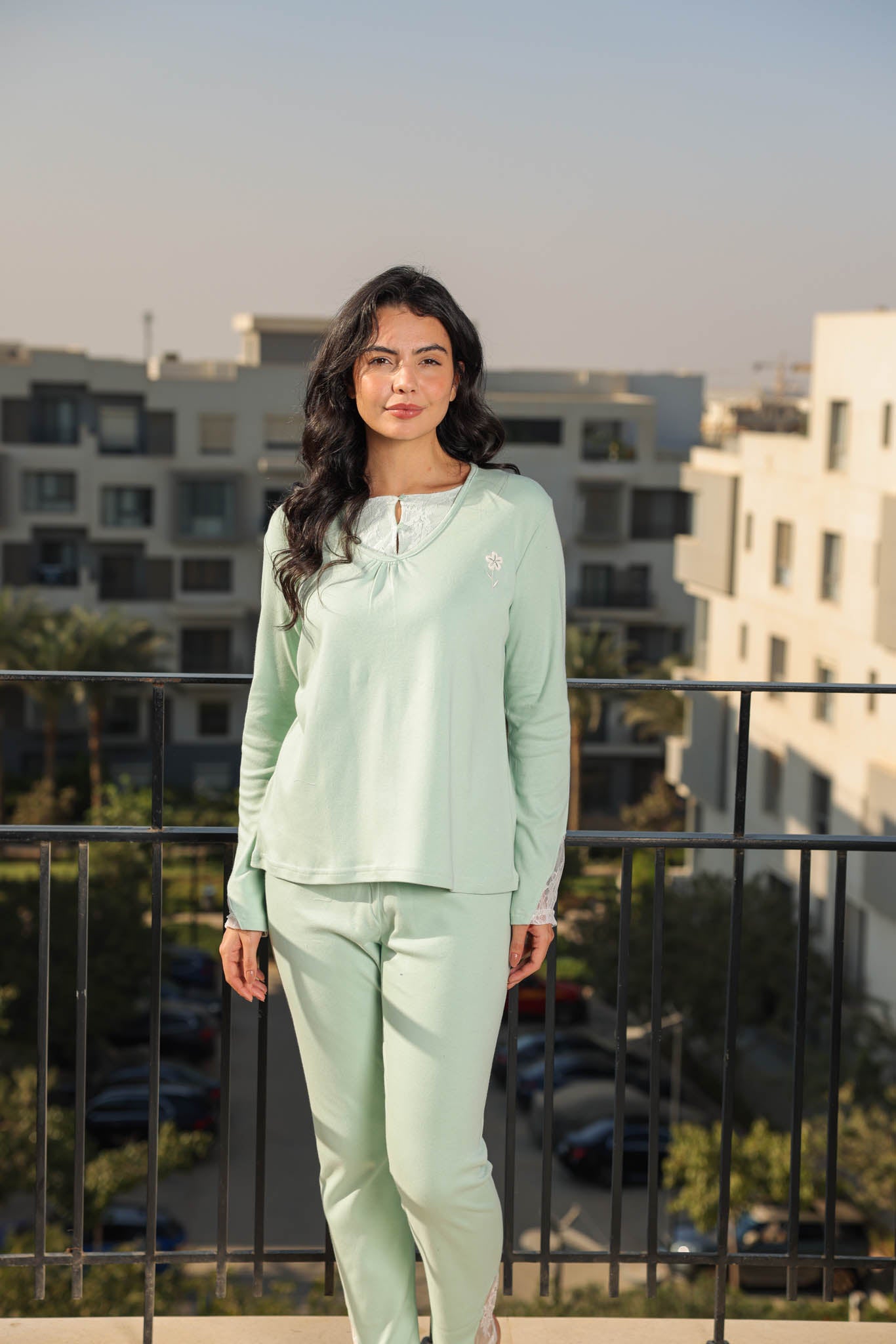 بيجاما ميلتون ساده بدانتيل