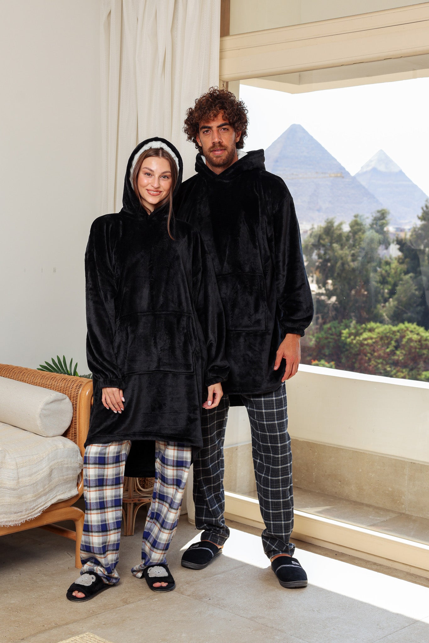 بطانيه بكابيشو بولار أوفر سايز unisex
