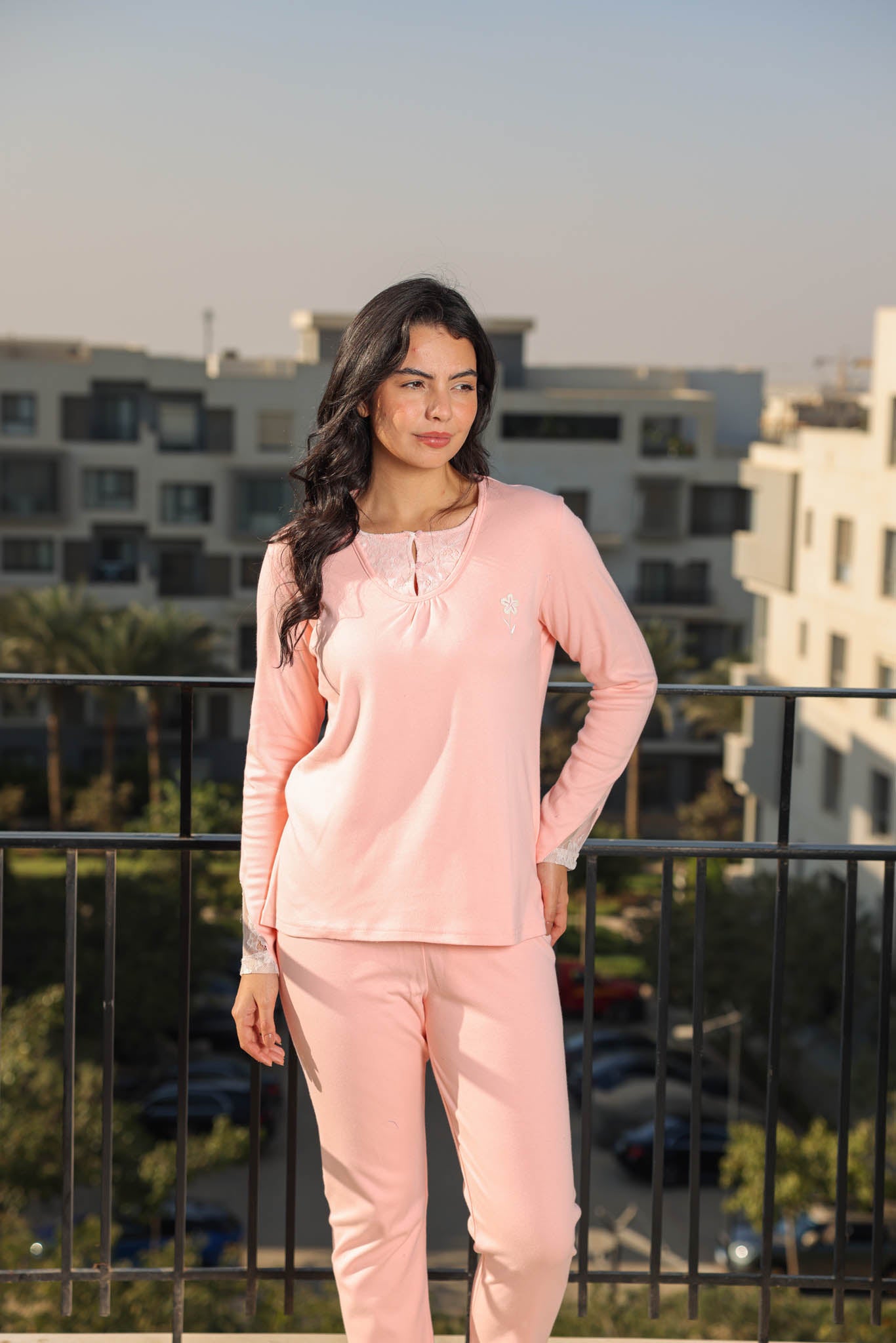 بيجاما ميلتون ساده بدانتيل