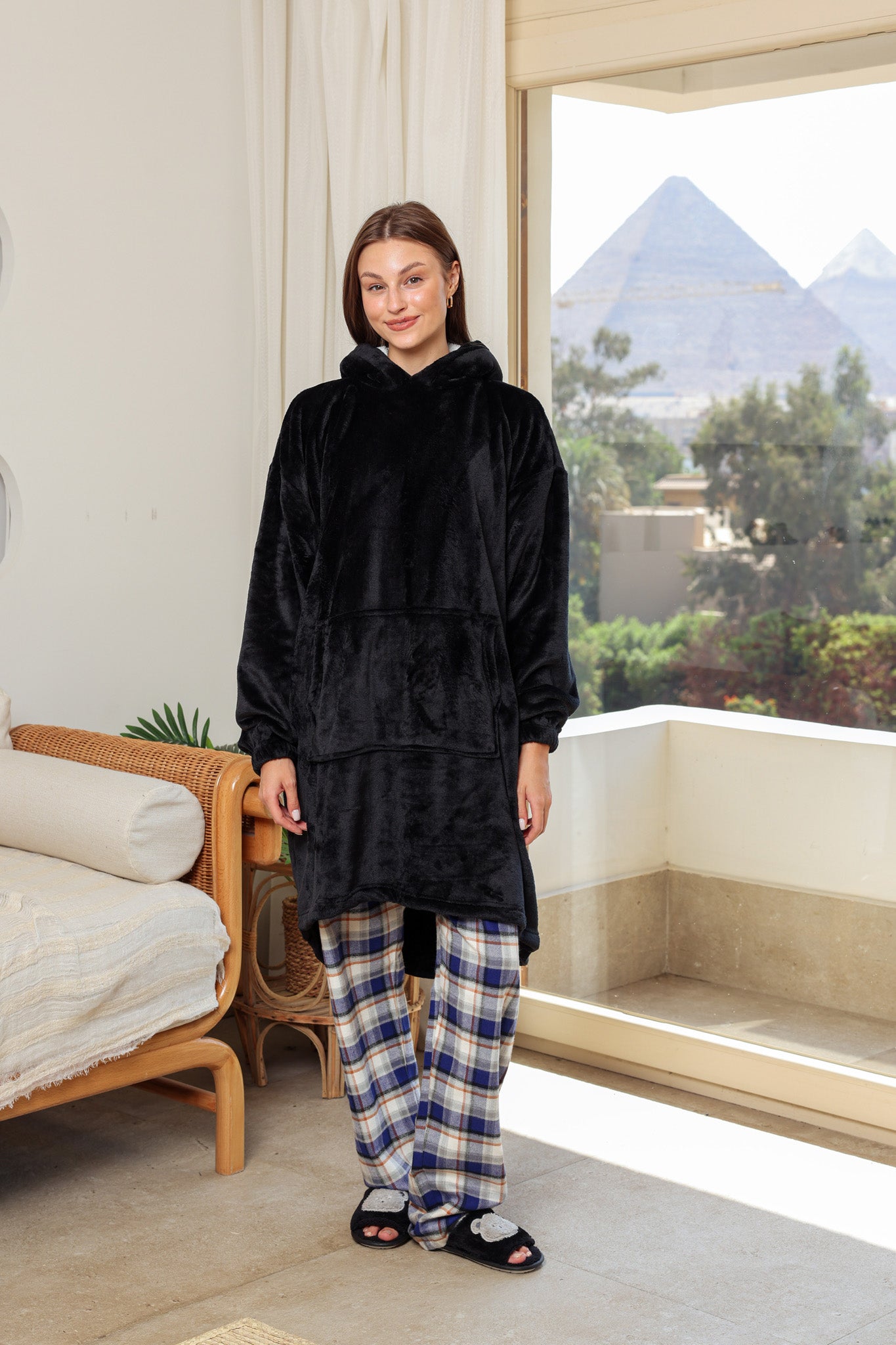 بطانيه بكابيشو بولار أوفر سايز unisex