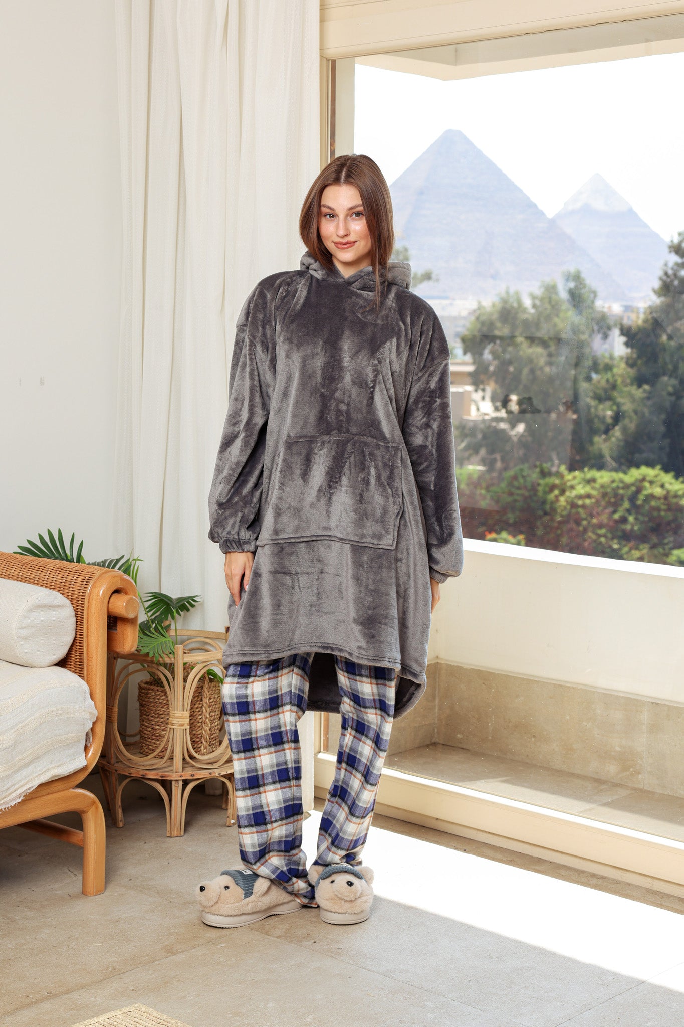 بطانيه بكابيشو بولار أوفر سايز unisex