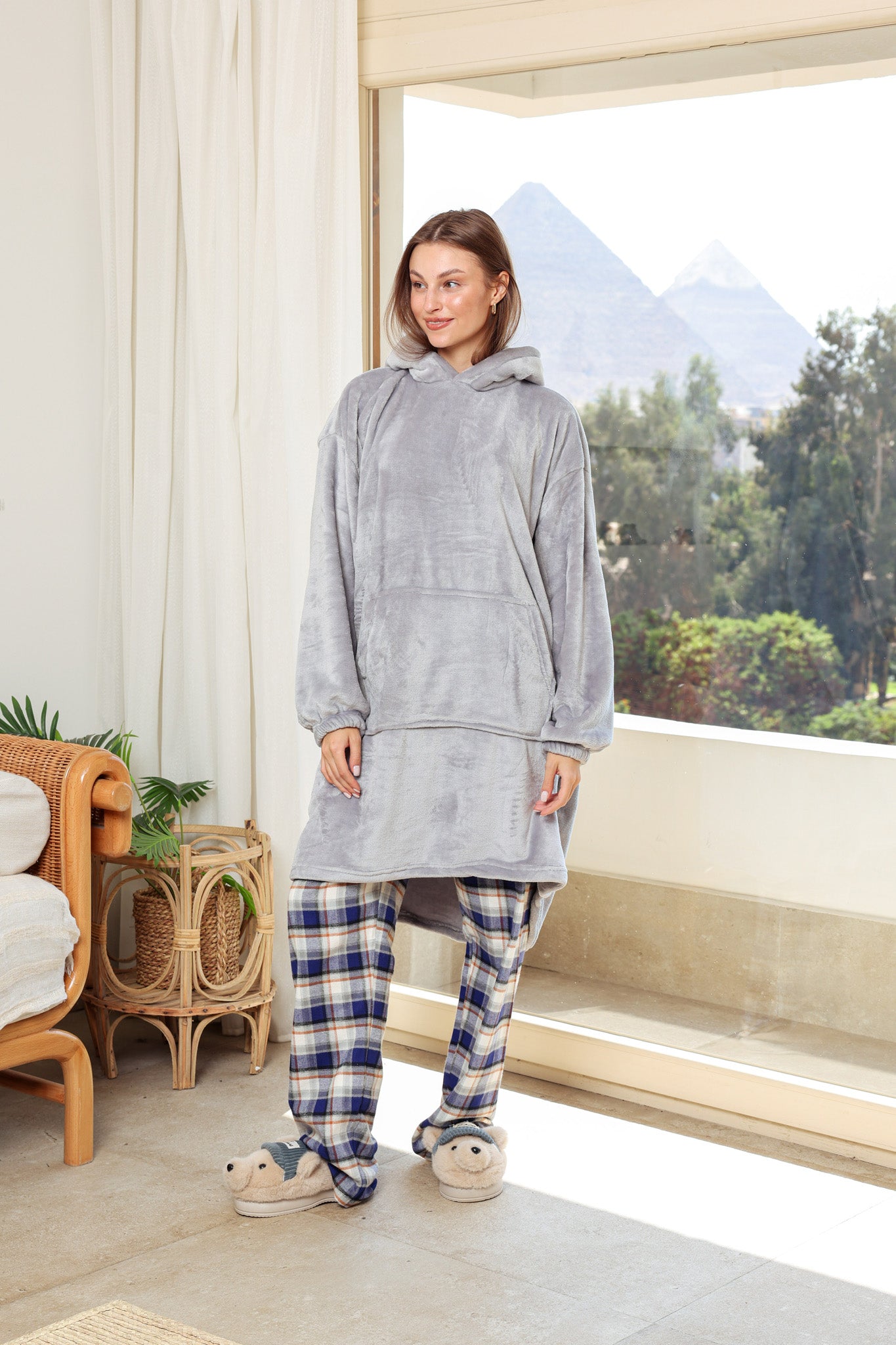 بطانيه بكابيشو بولار أوفر سايز unisex