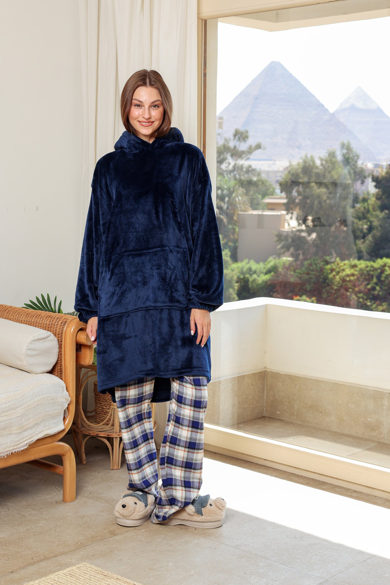 بطانيه بكابيشو بولار أوفر سايز unisex