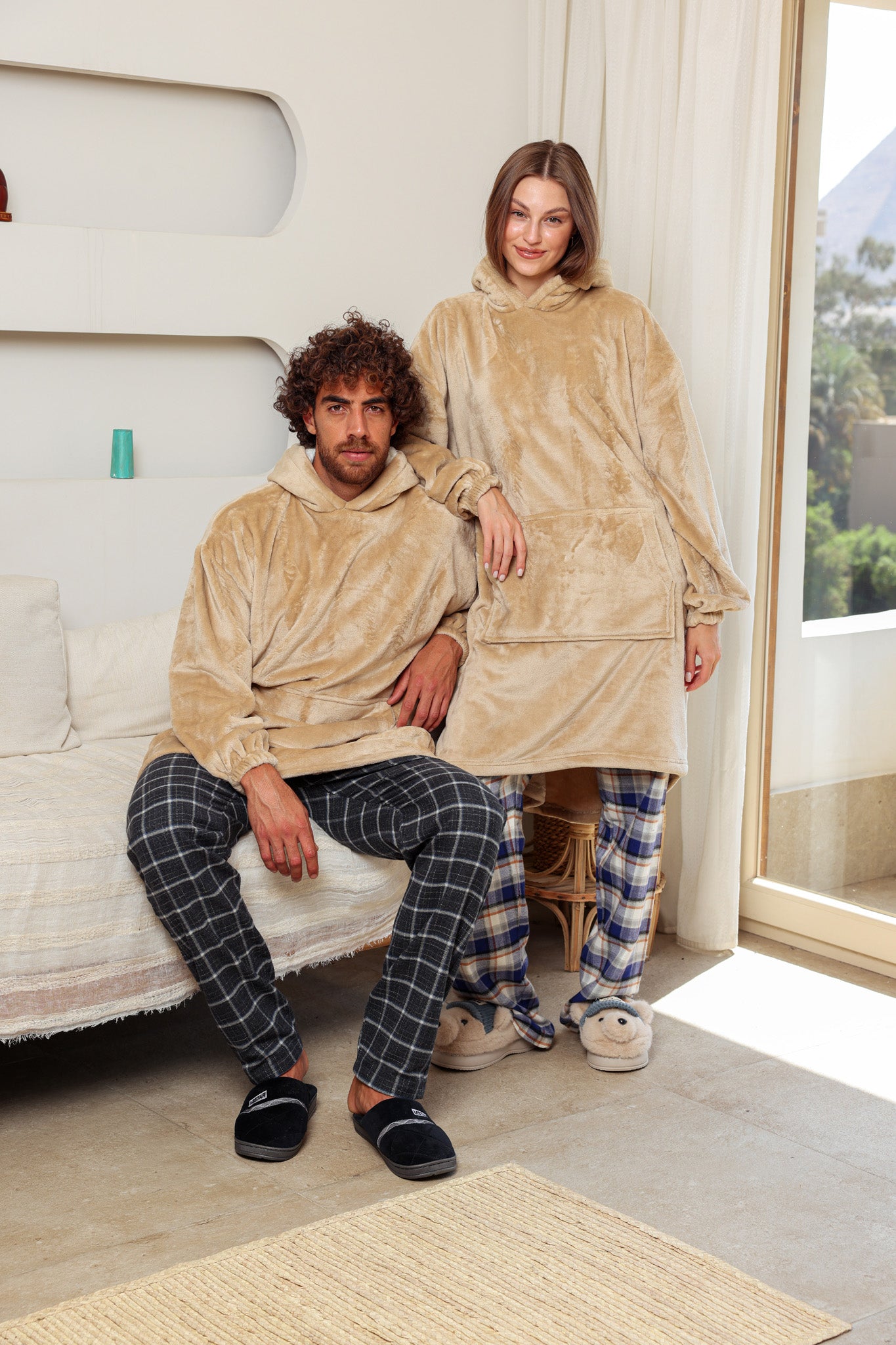بطانيه بكابيشو بولار أوفر سايز unisex