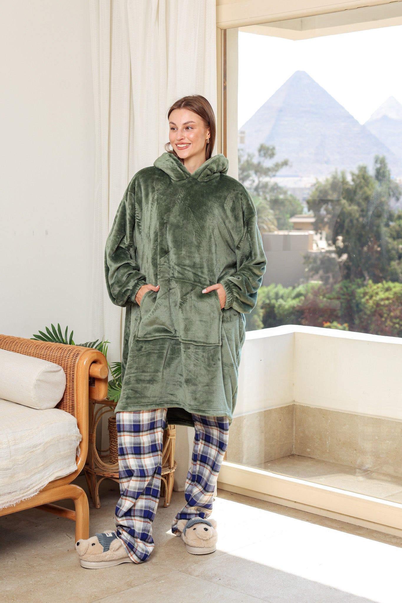 بطانيه بكابيشو بولار أوفر سايز unisex