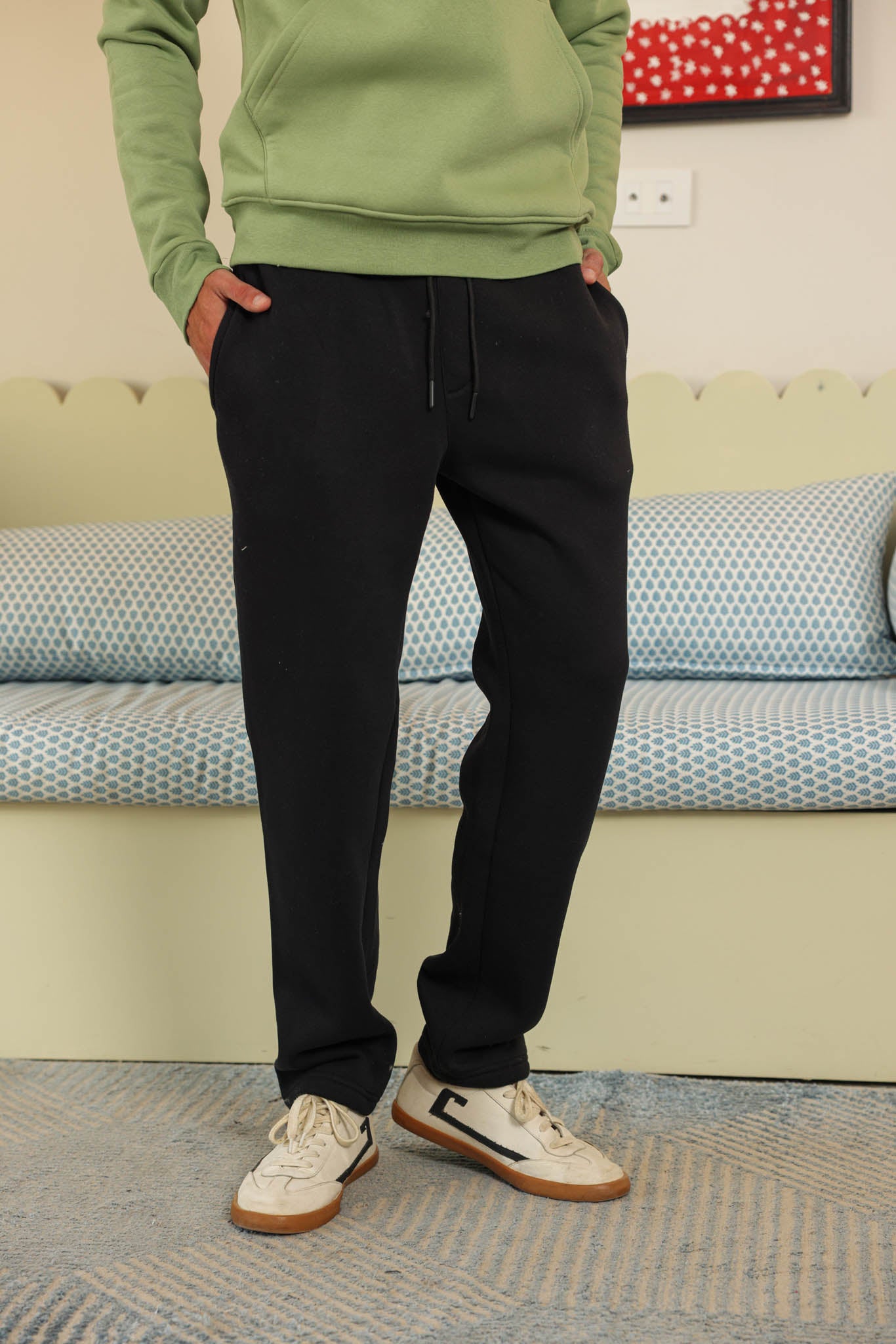 بنطلون ميلتون شتوي قطن 100% رجل مستقيم