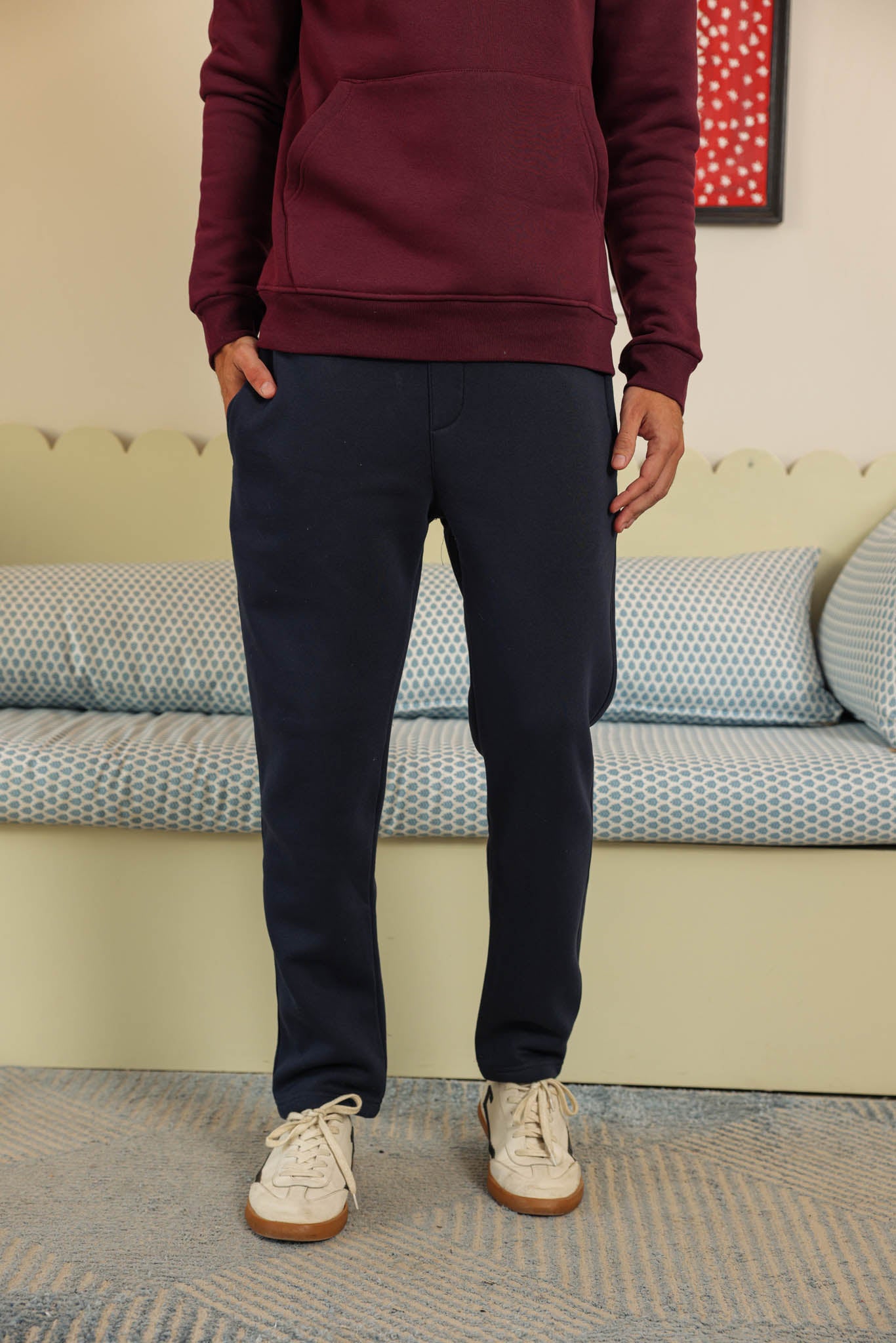 بنطلون ميلتون شتوي قطن 100% رجل مستقيم