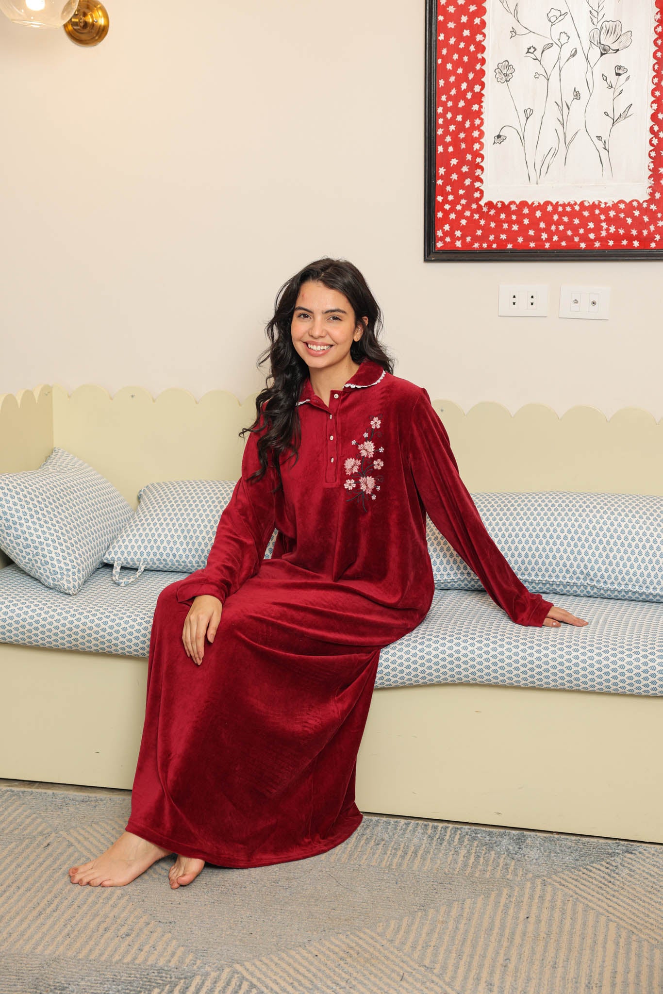 جلابيه قطيفه كوله ومرد بجبير مطرز