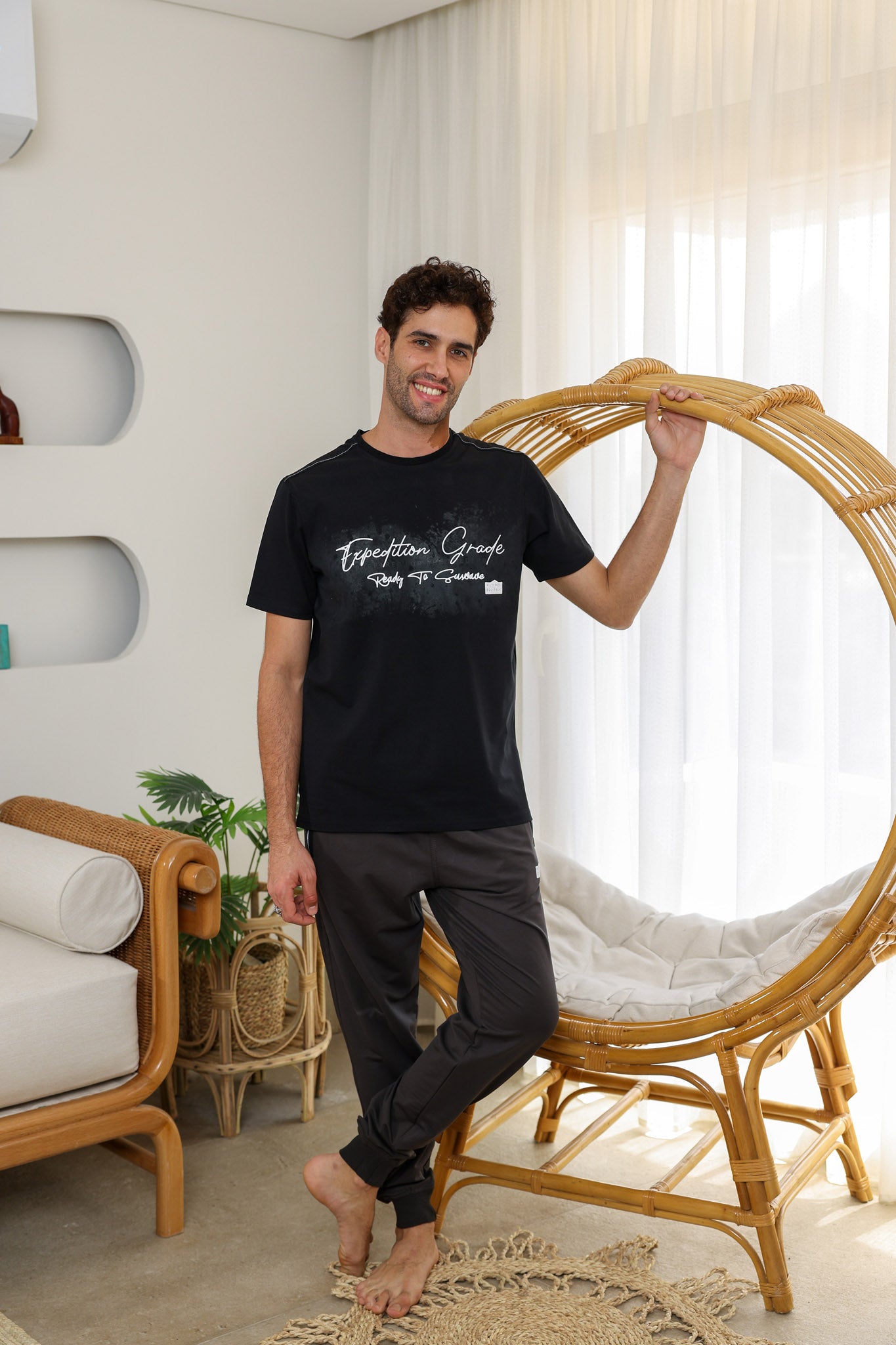 تريننج رجالي صدر مطبوع prepared for the wilderness