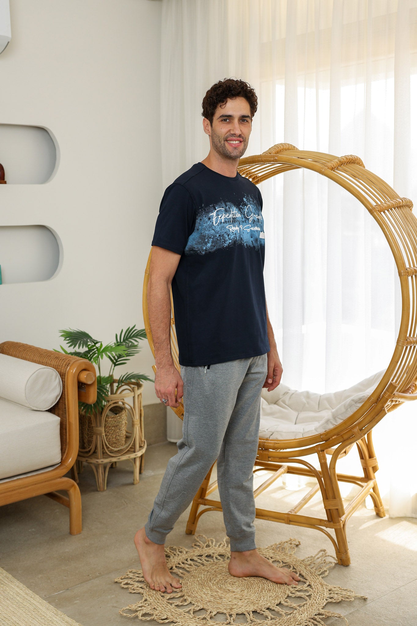 تريننج رجالي صدر مطبوع prepared for the wilderness