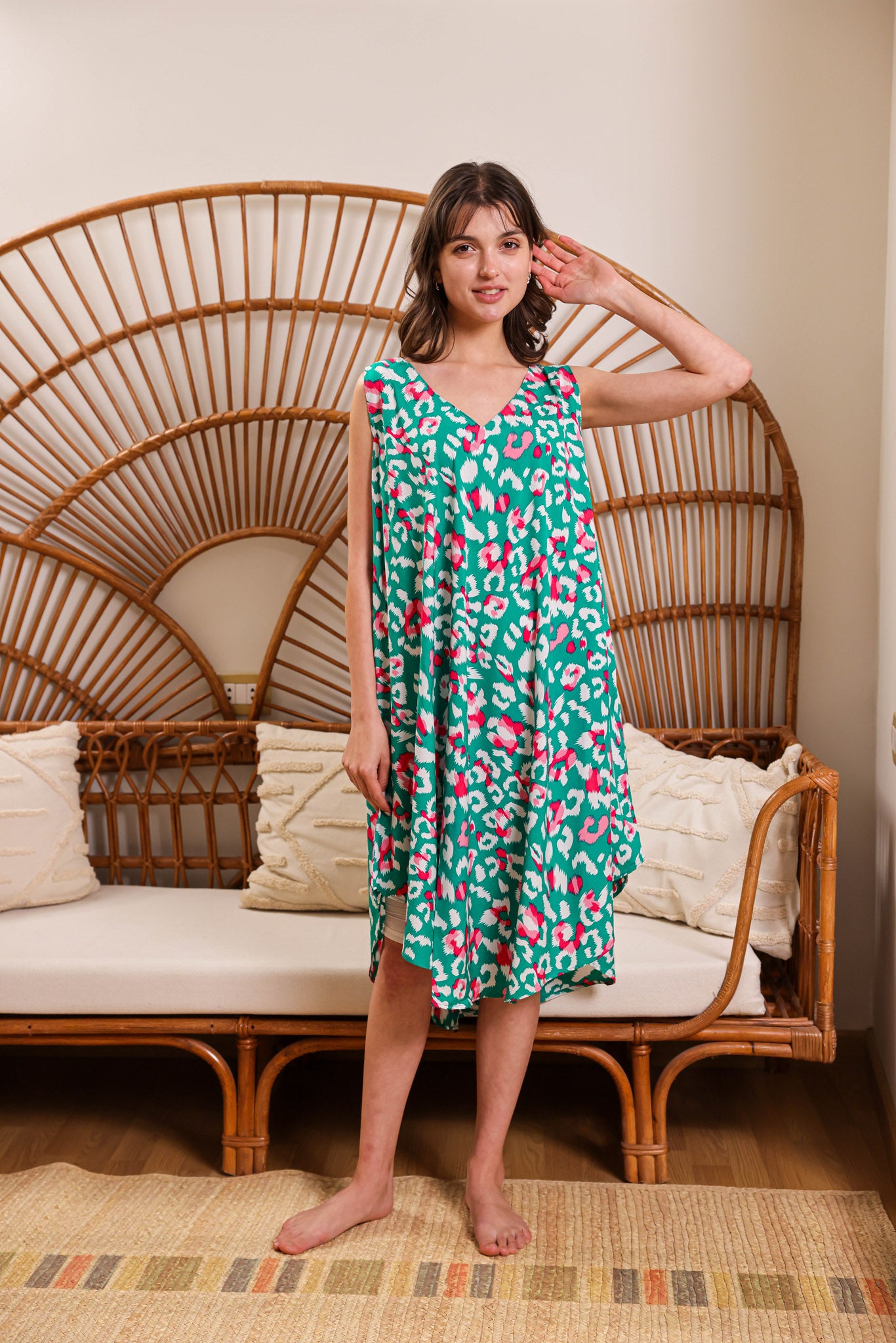 قميص فسكوز قصير كت 162