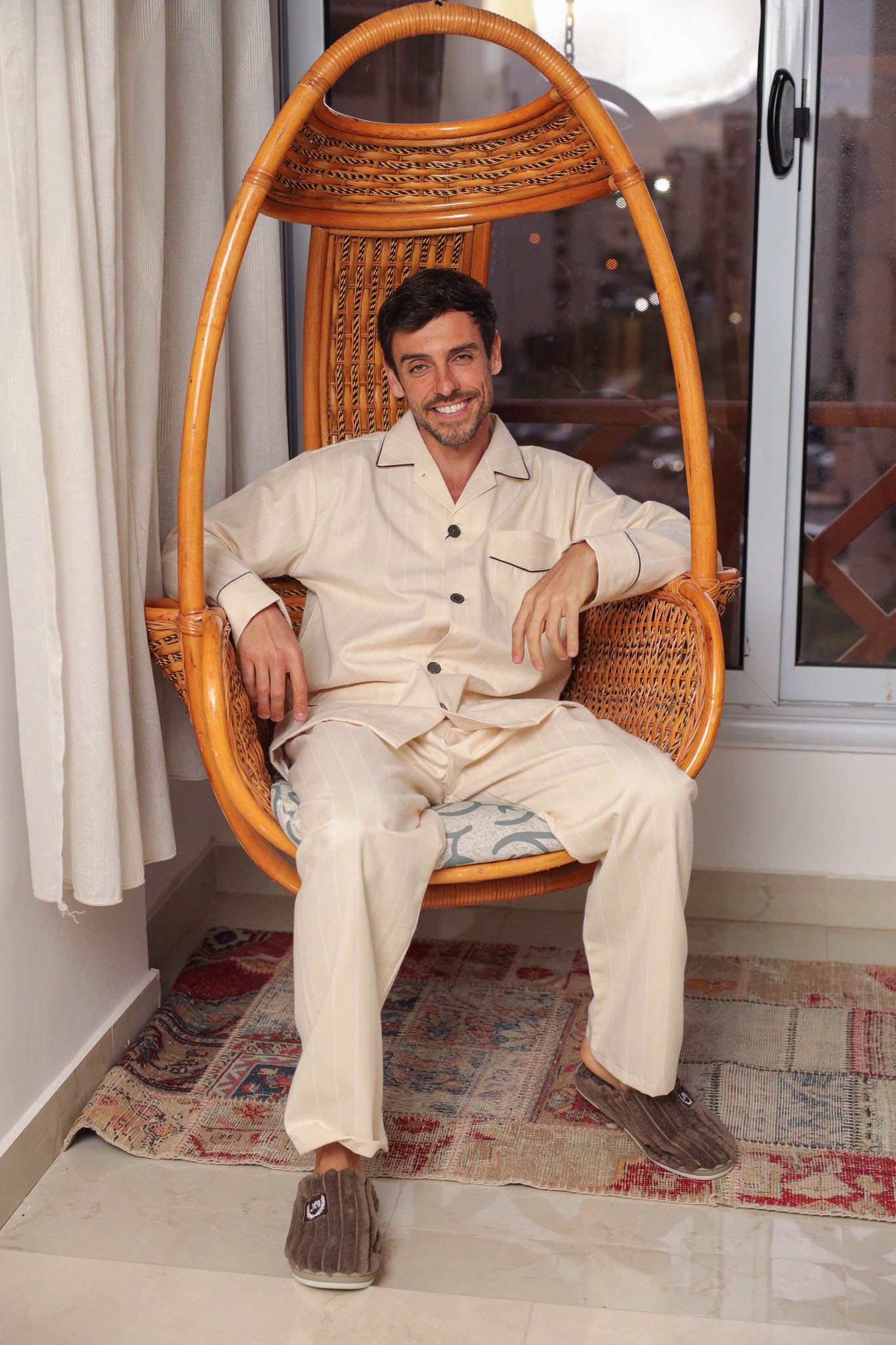 بيجاما كلاسيك كاستور خط رفيع